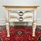 The Golden White Bedside Table