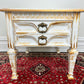 The Golden White Bedside Table