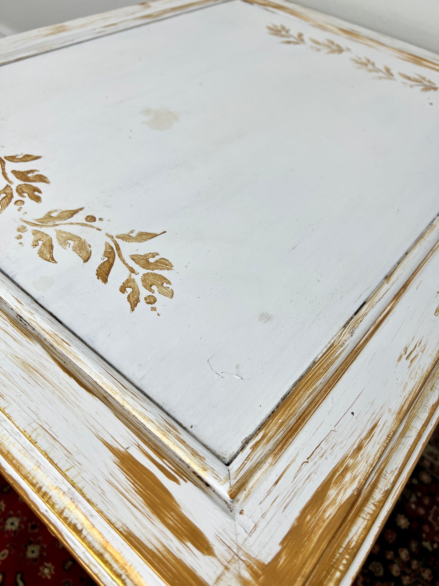 The Golden White Bedside Table