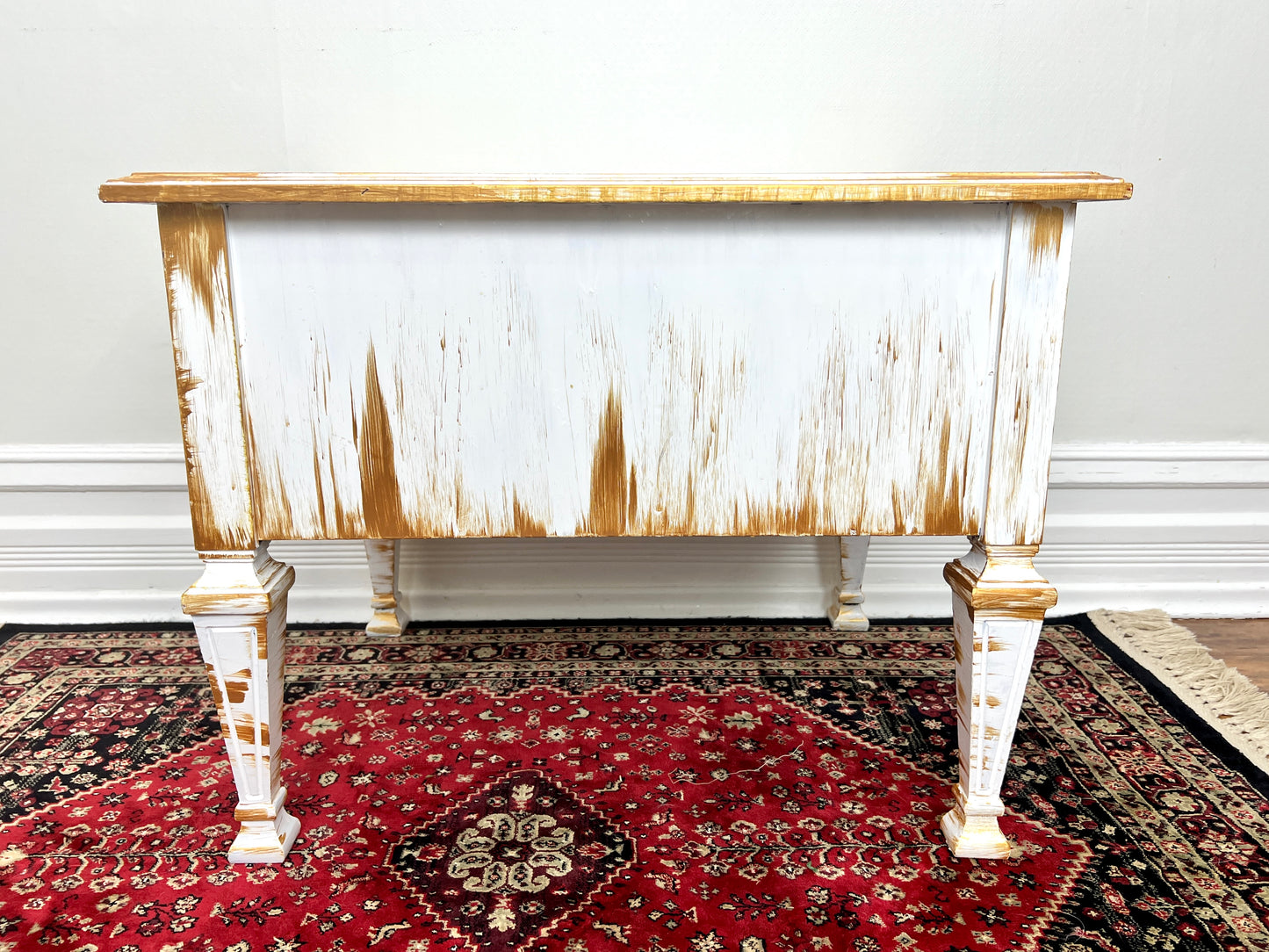 The Golden White Bedside Table