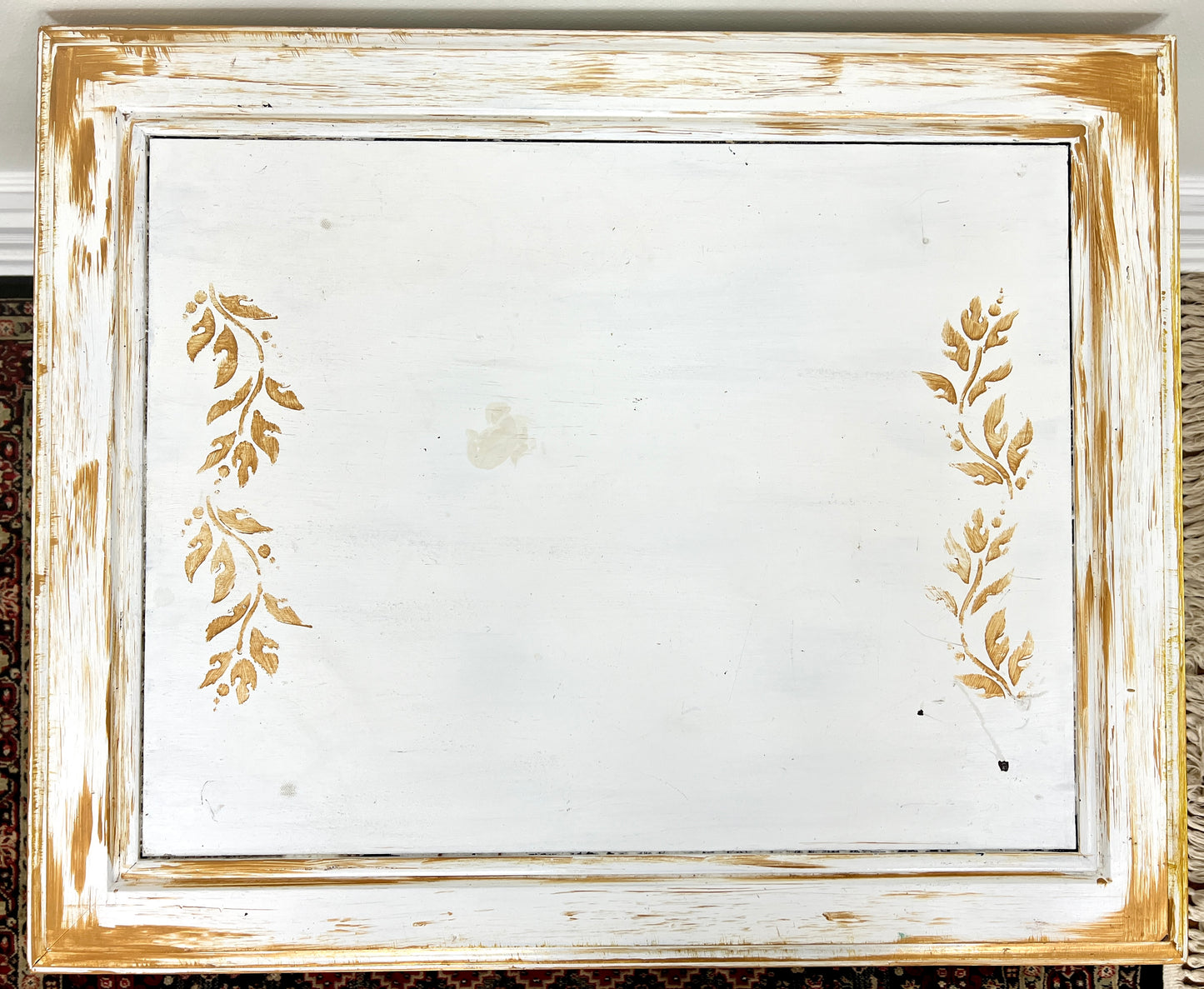 The Golden White Bedside Table