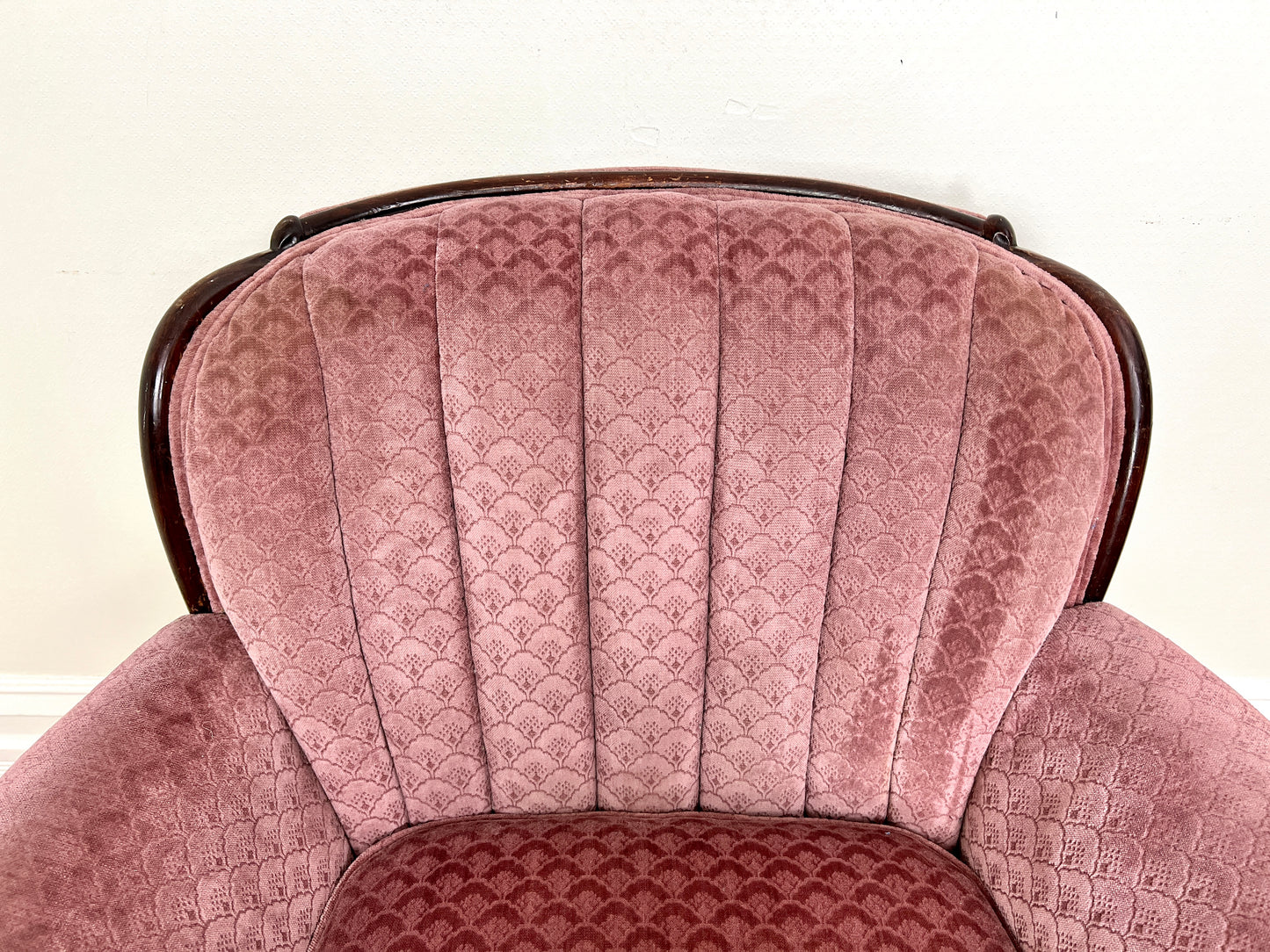 The Pink Clamshell Armchair