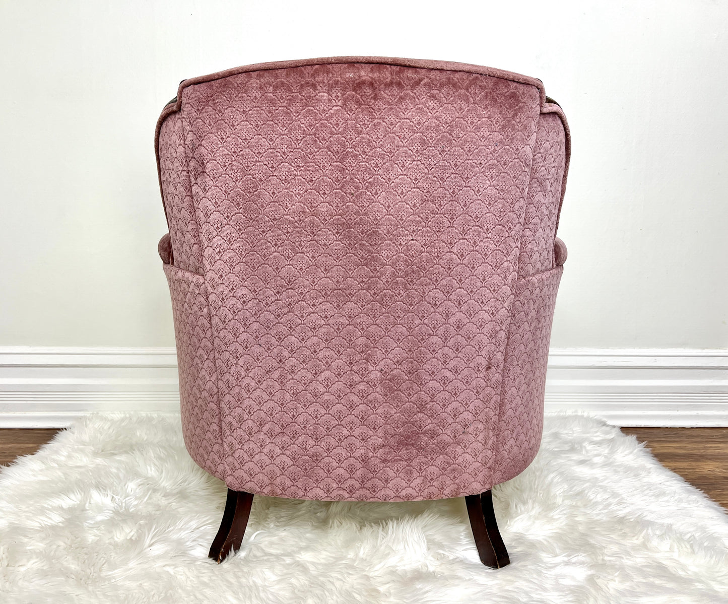 The Pink Clamshell Armchair
