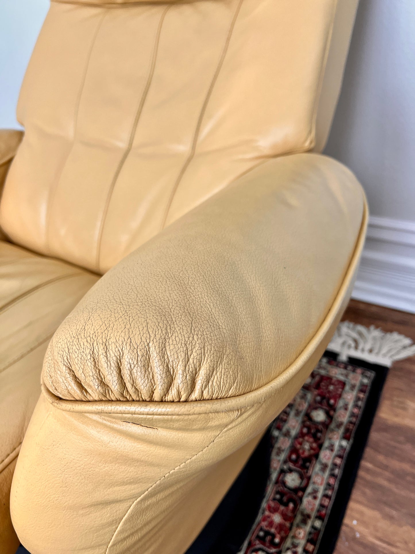 The Colonel Custard Armchair & Ottoman