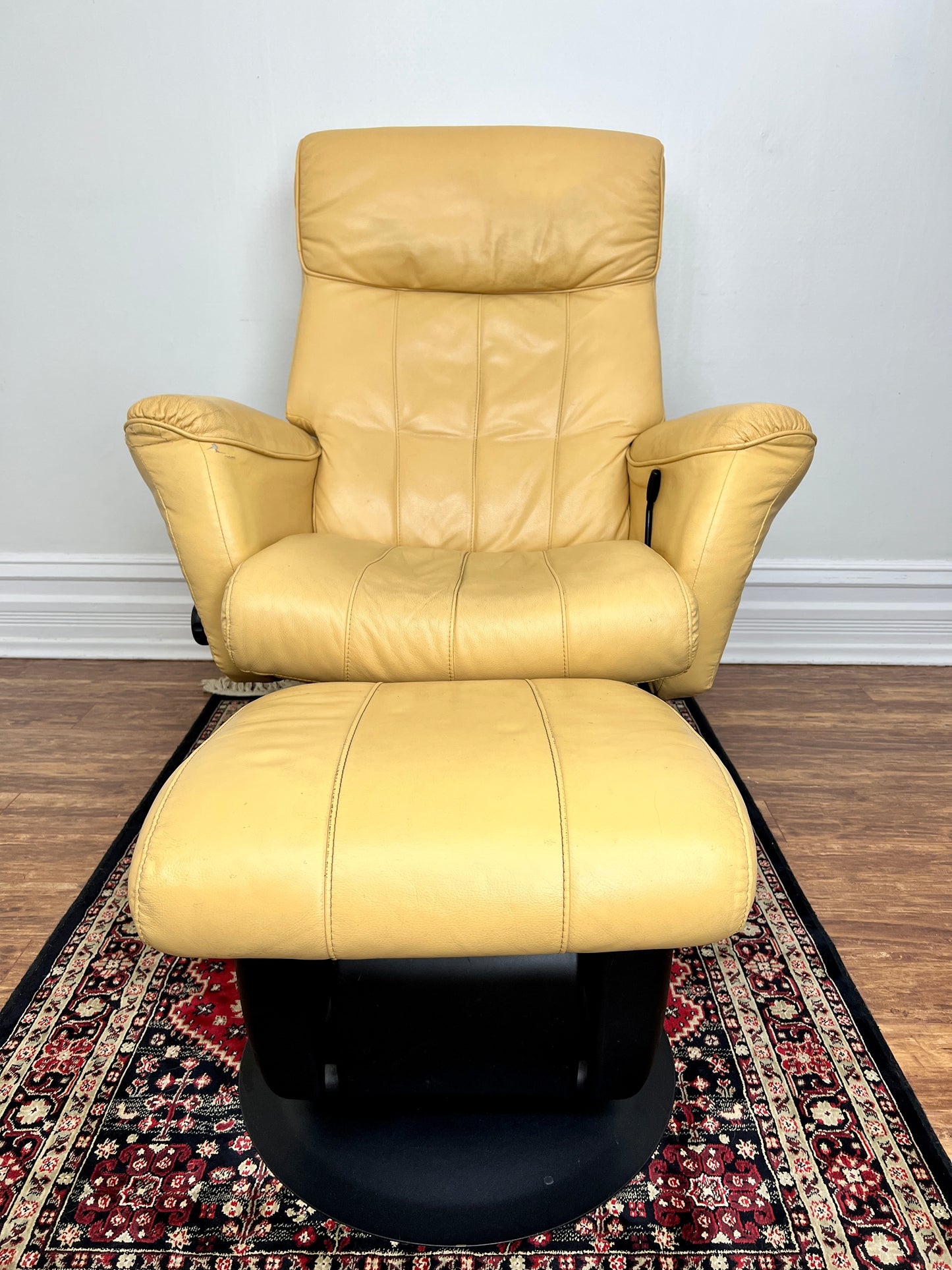 The Colonel Custard Armchair & Ottoman