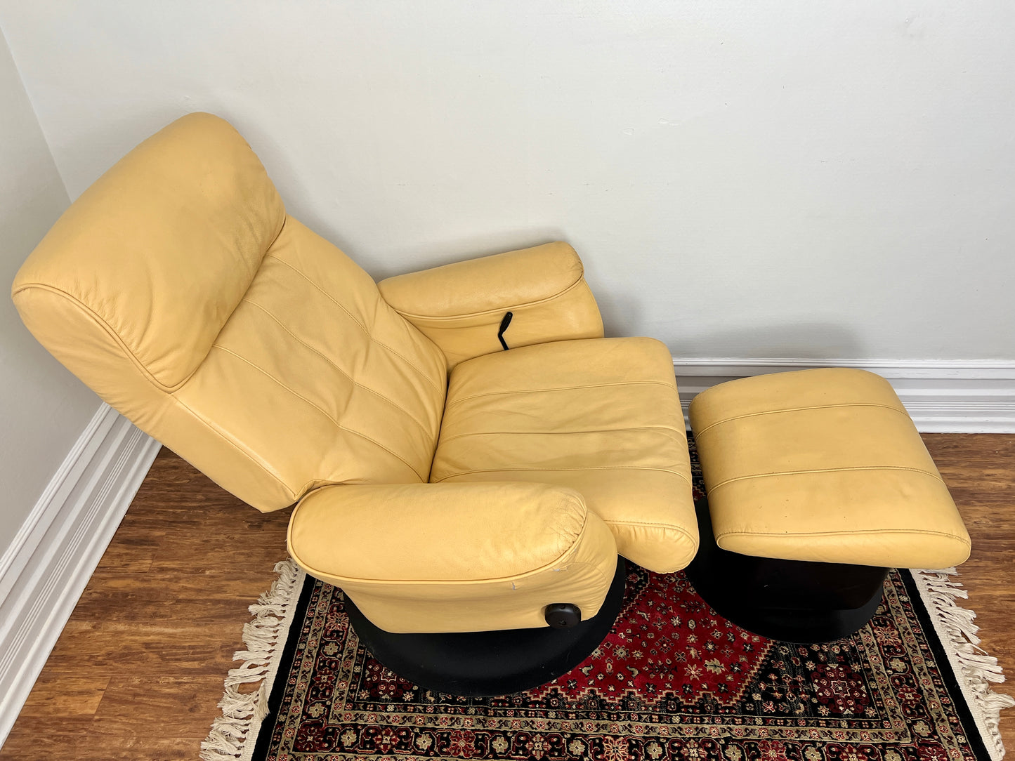 The Colonel Custard Armchair & Ottoman