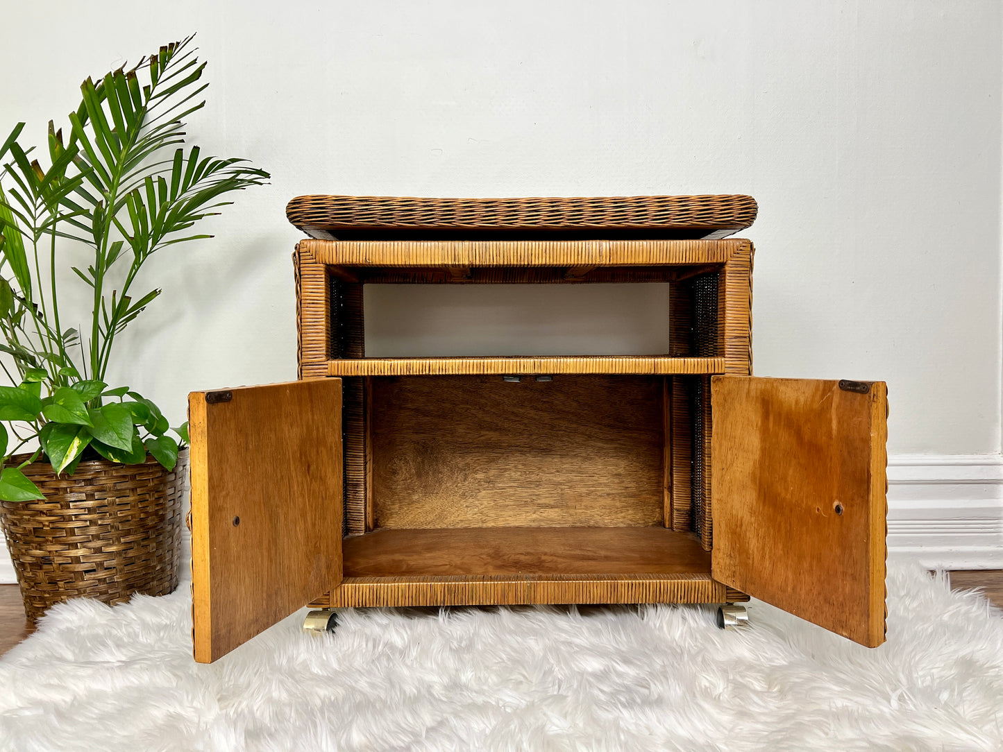 The Wilson Wicker Cabinet