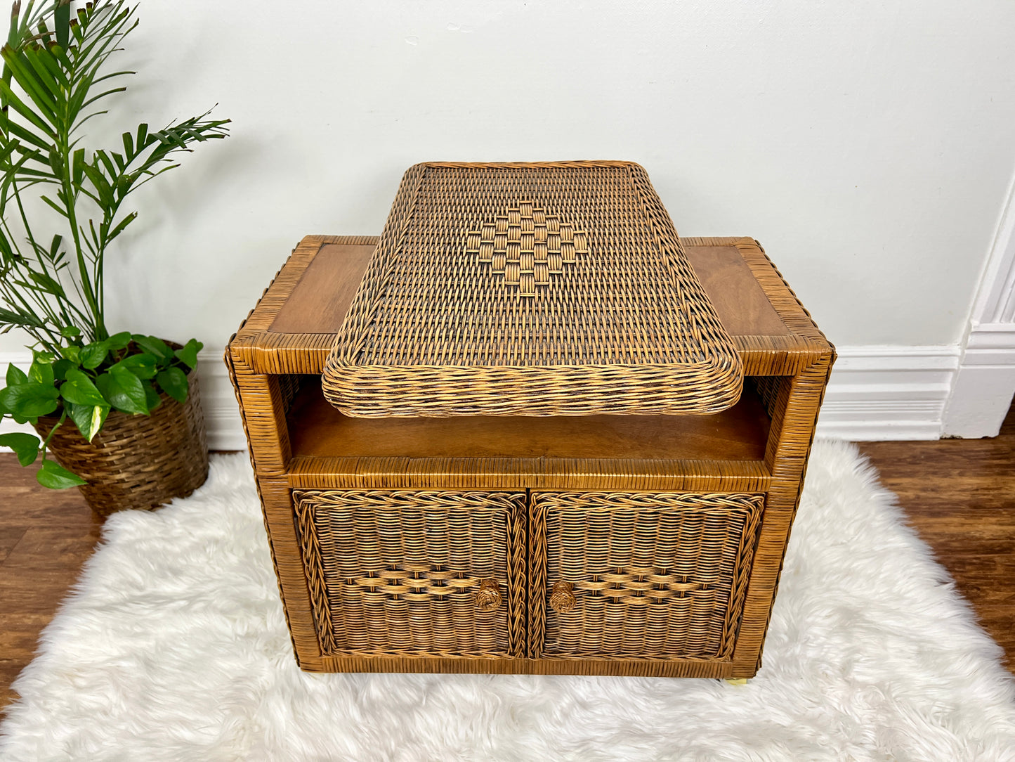 The Wilson Wicker Cabinet