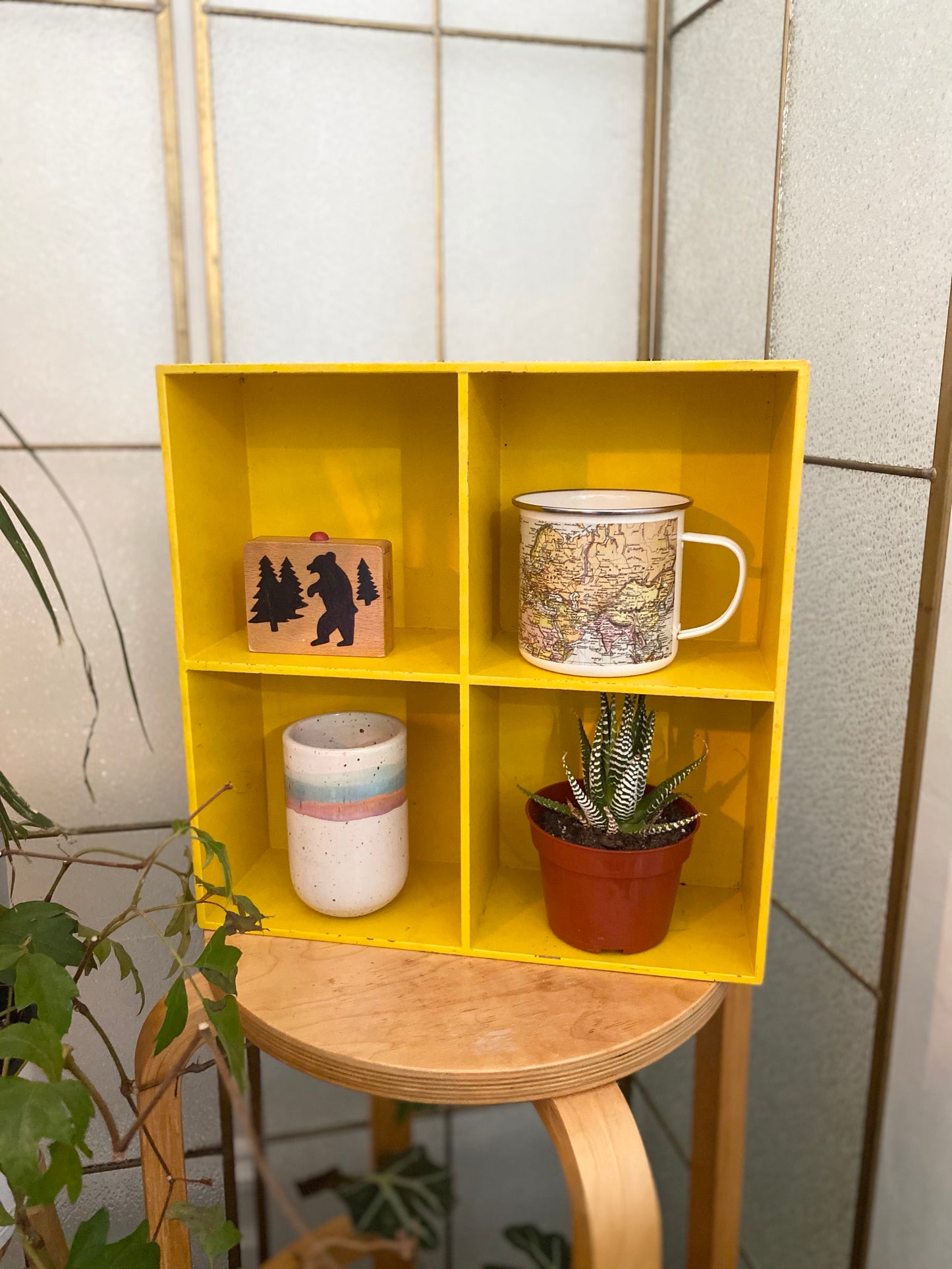 The Hello Yellow Shelf