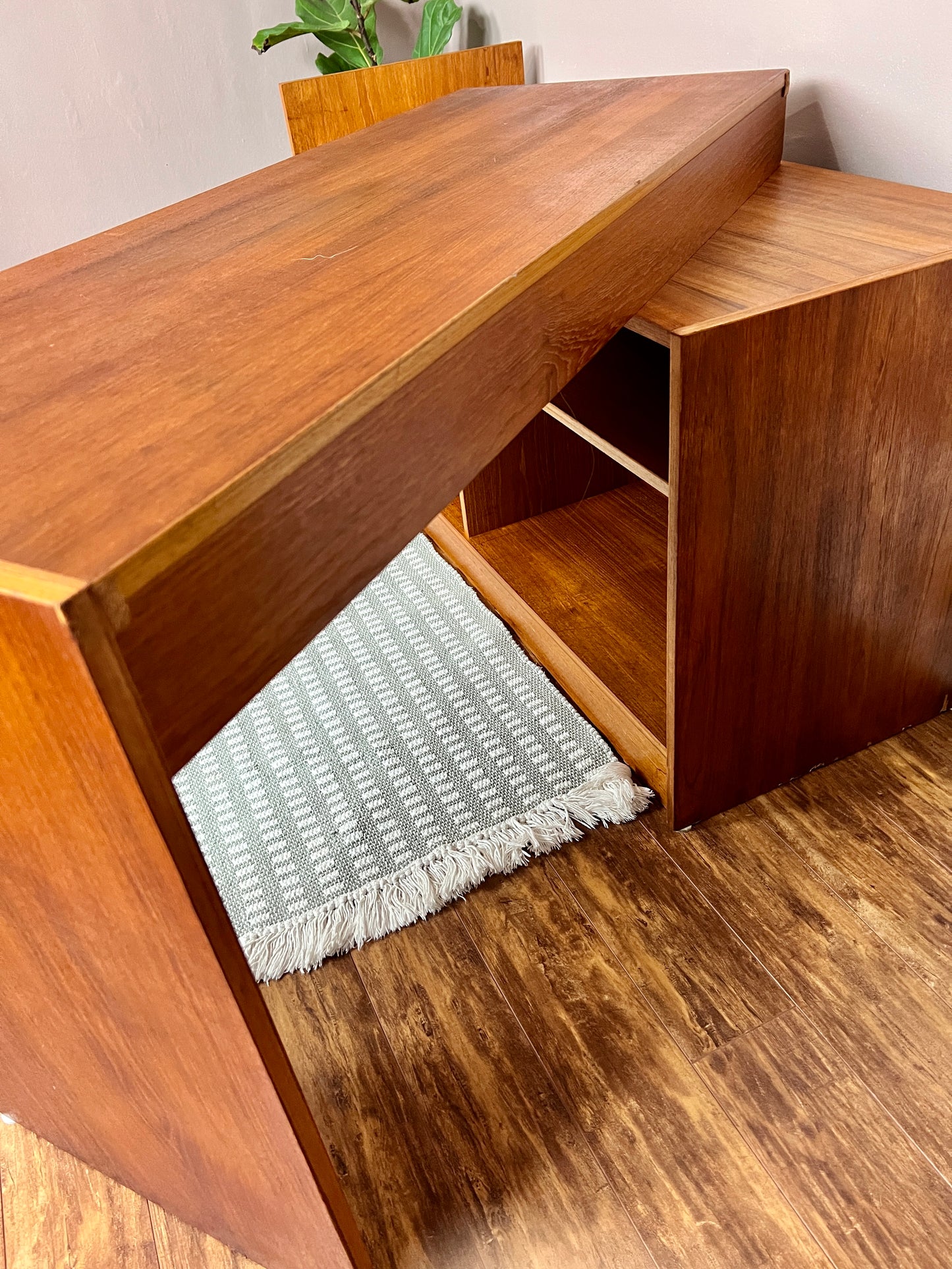 The Manuka Modular Teak Desk & Cabinet