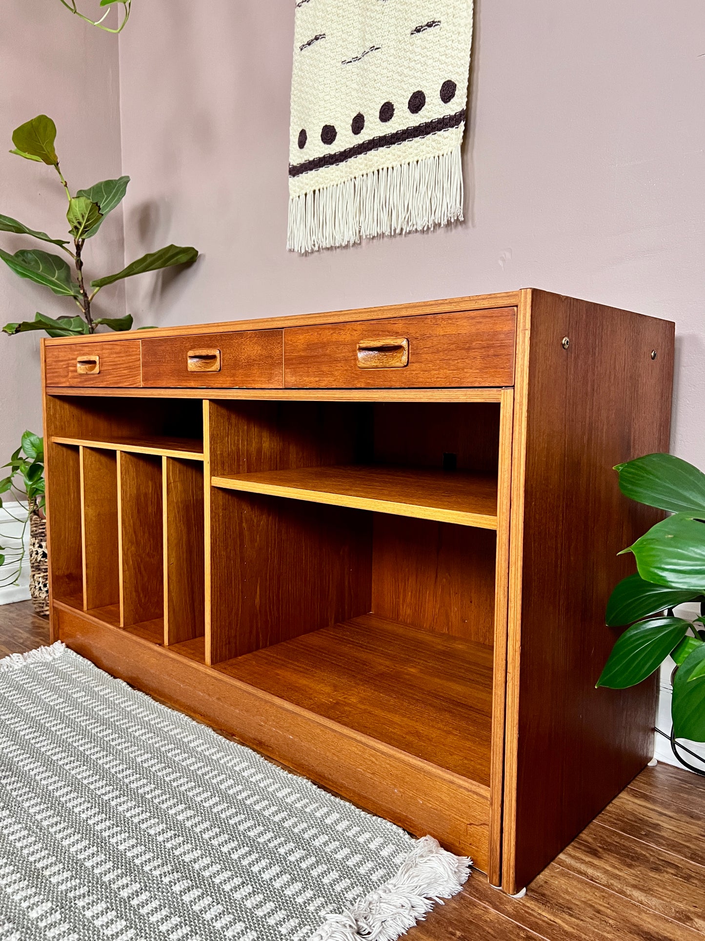 The Manuka Modular Teak Desk & Cabinet