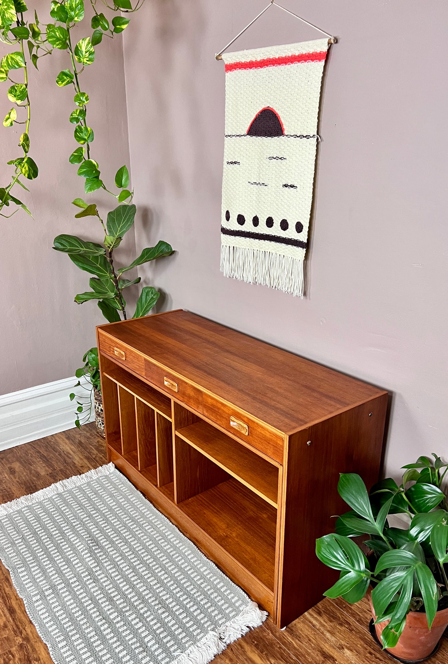 The Manuka Modular Teak Desk & Cabinet