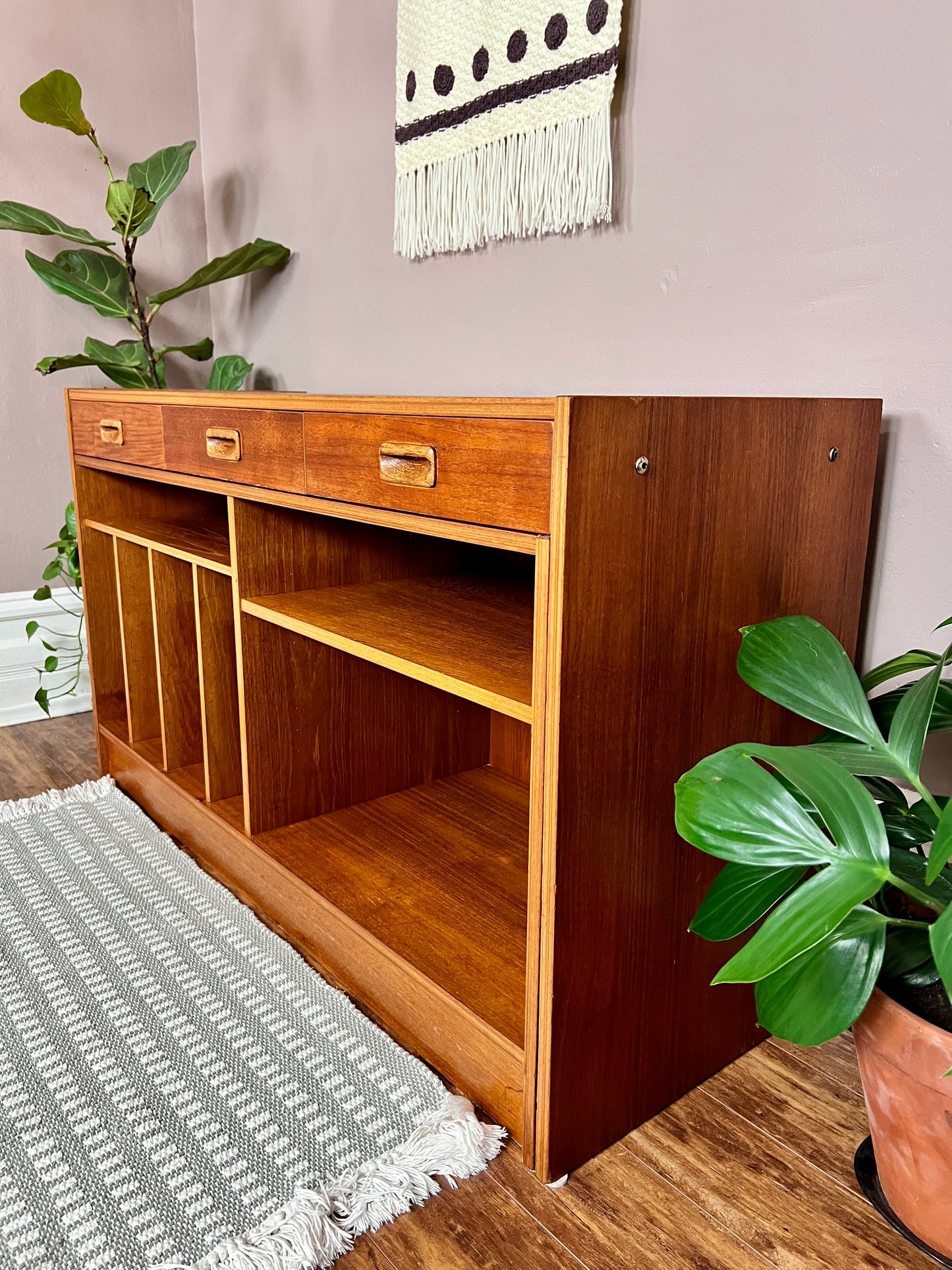 The Manuka Modular Teak Desk & Cabinet