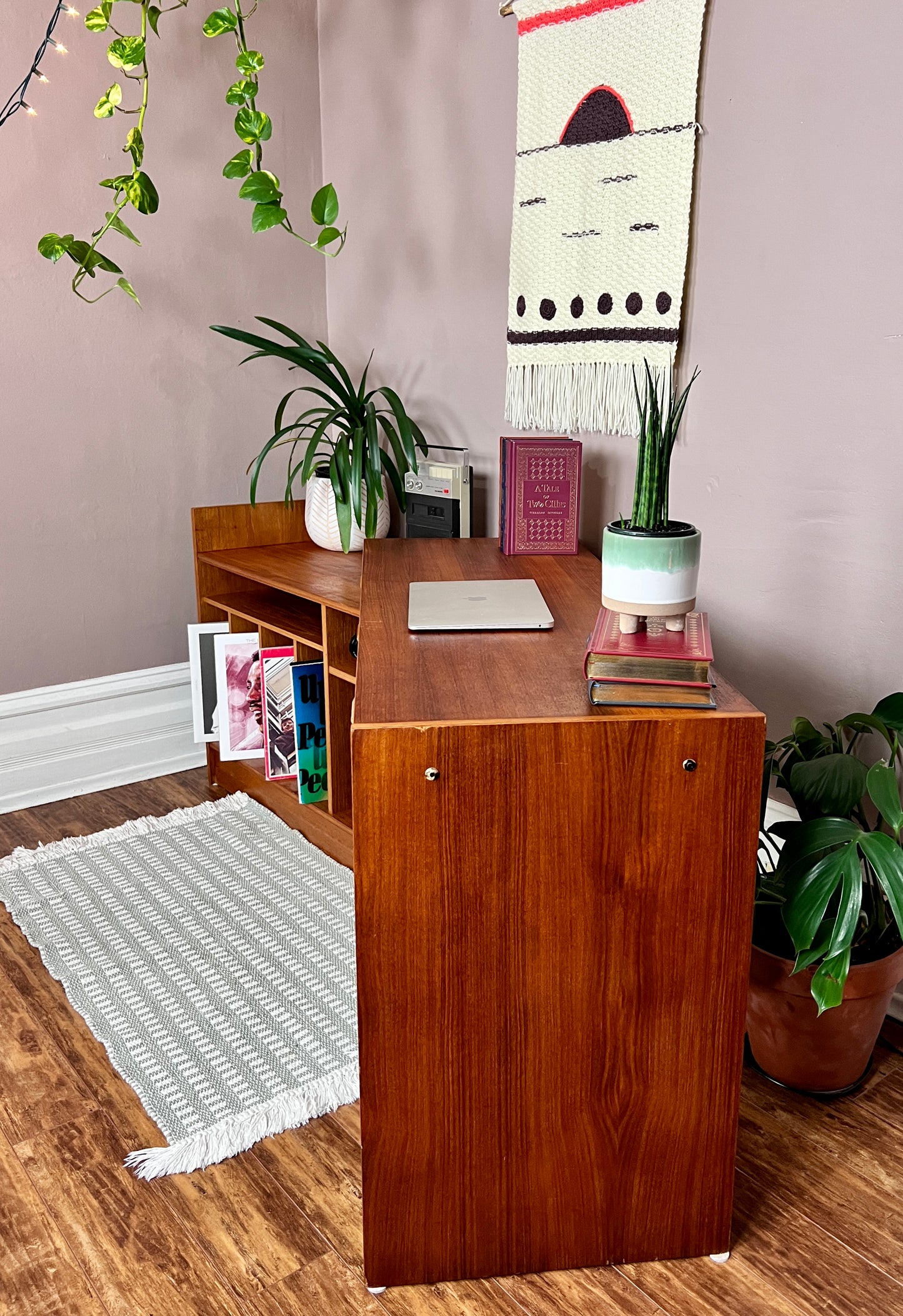 The Manuka Modular Teak Desk & Cabinet
