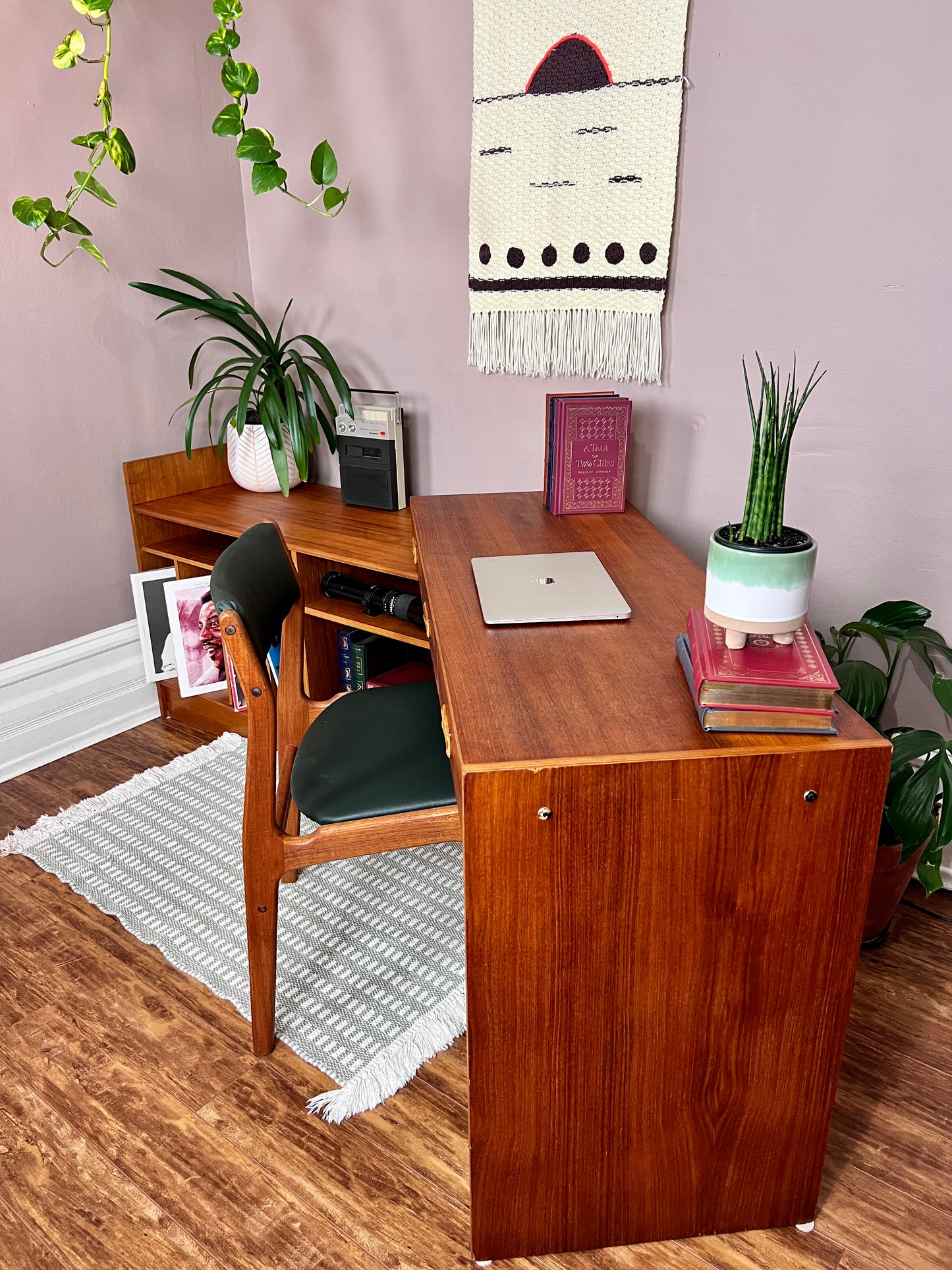 The Manuka Modular Teak Desk & Cabinet