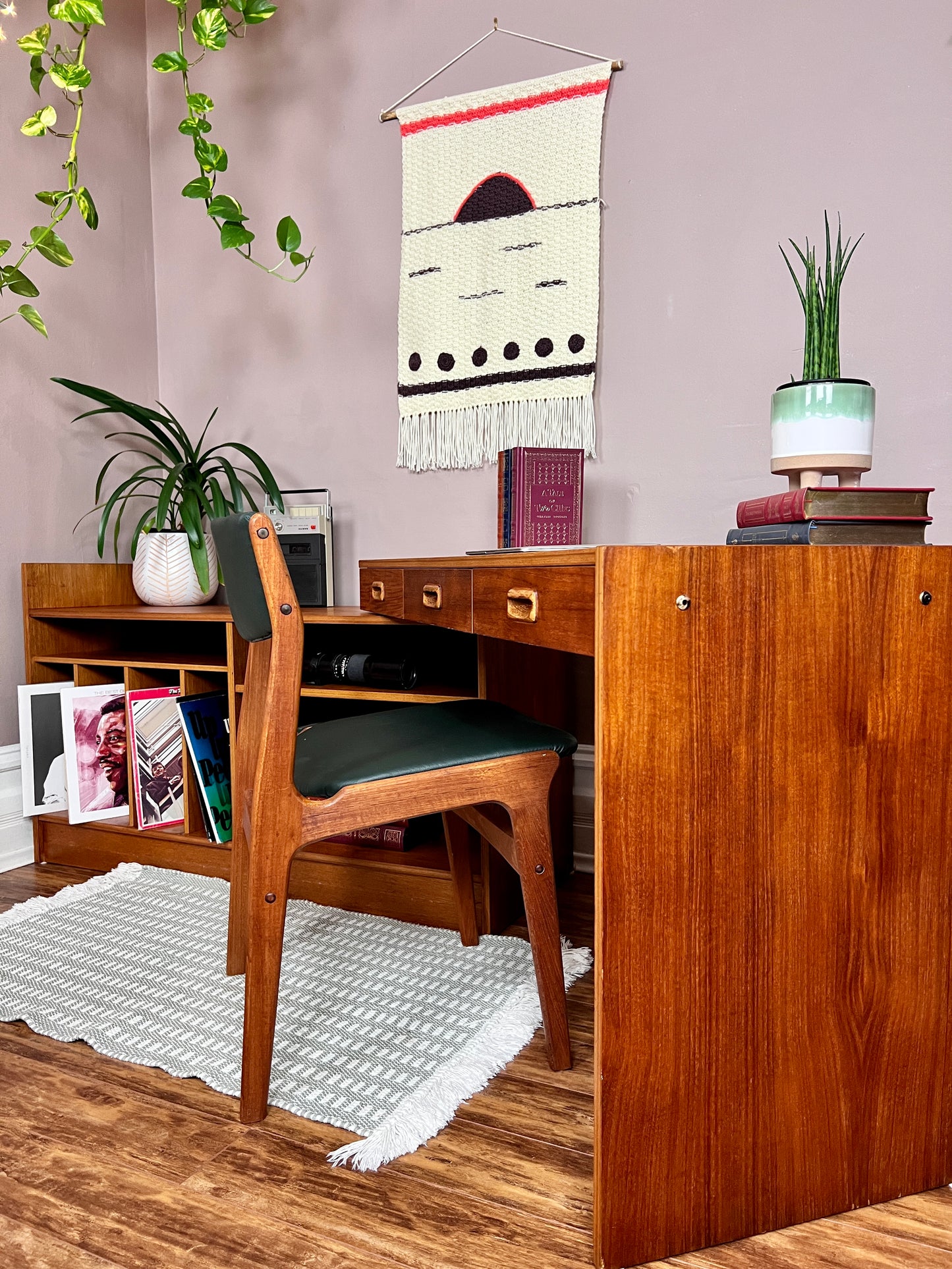 The Manuka Modular Teak Desk & Cabinet