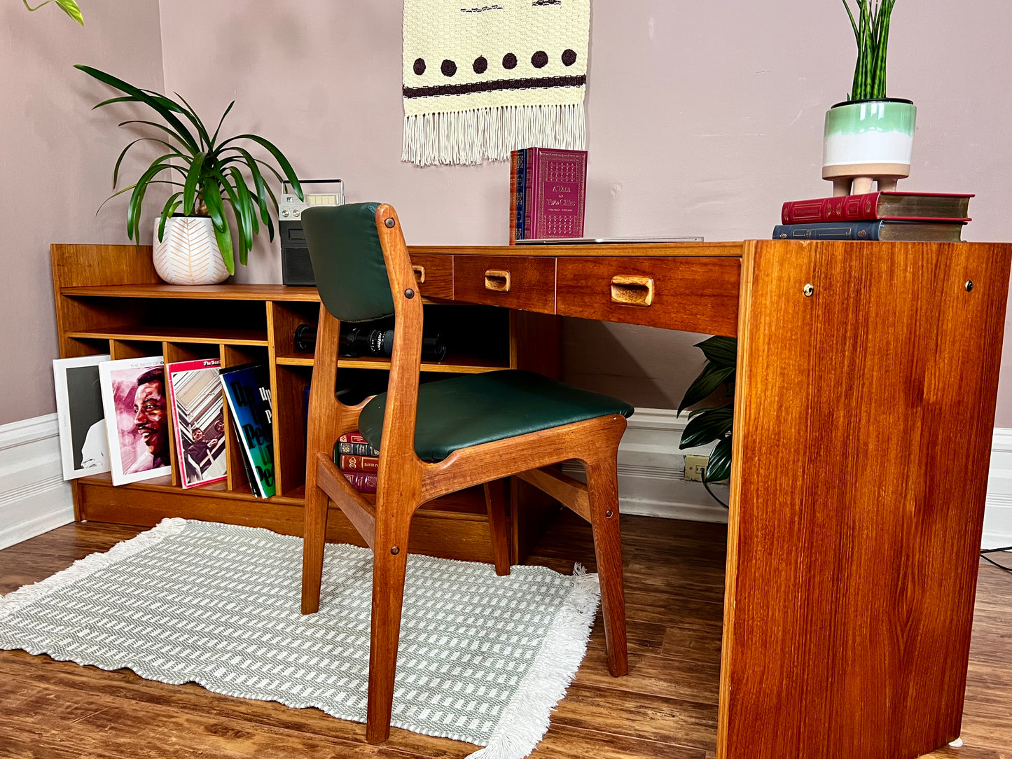 The Manuka Modular Teak Desk & Cabinet