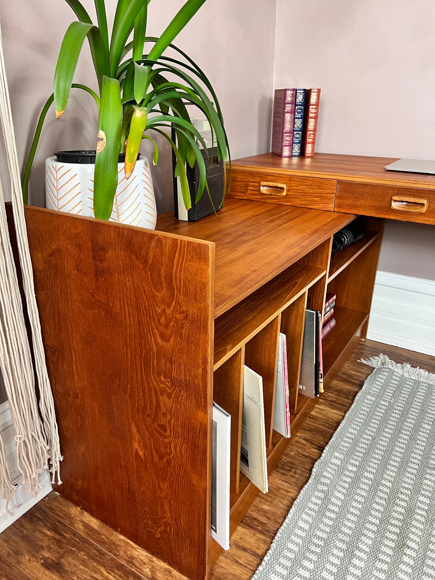 The Manuka Modular Teak Desk & Cabinet