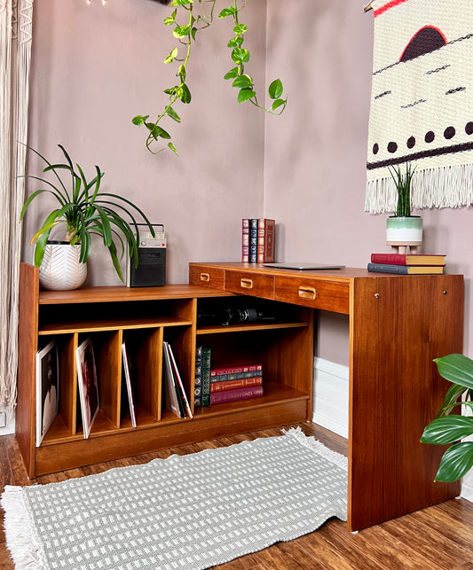 The Manuka Modular Teak Desk & Cabinet