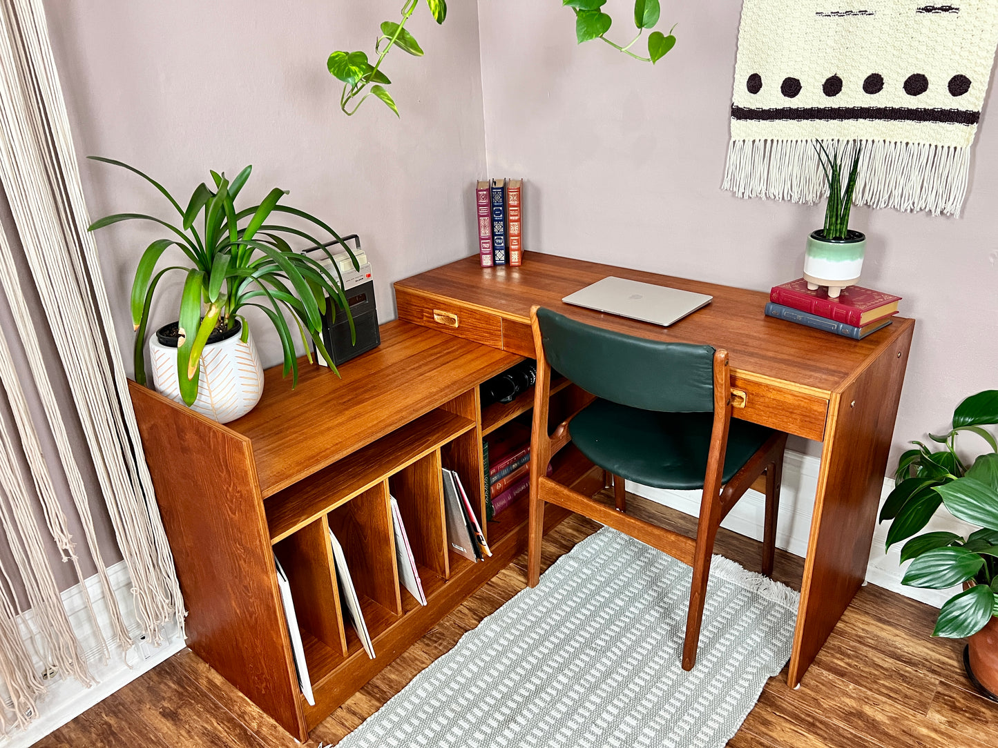The Manuka Modular Teak Desk & Cabinet