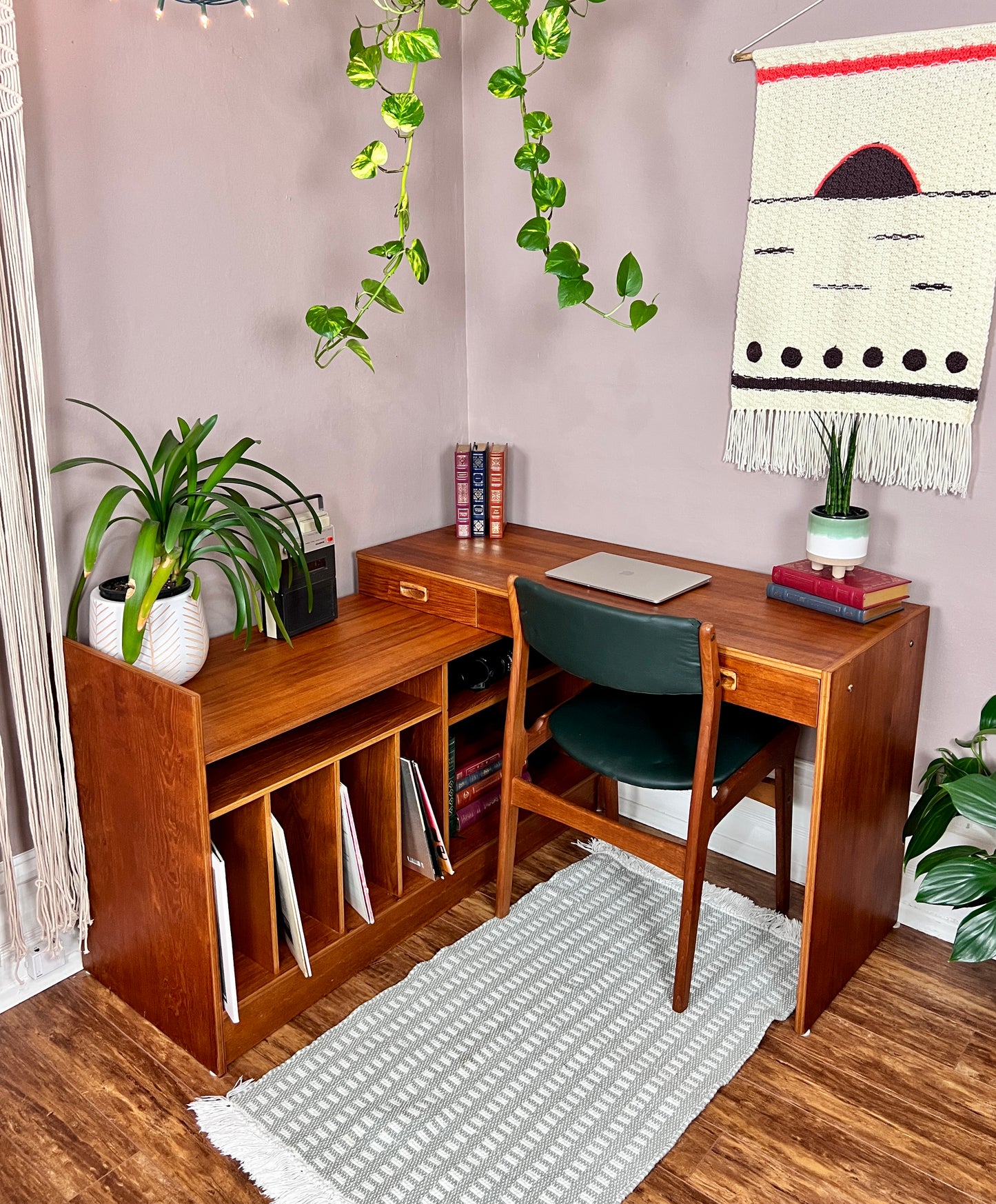 The Manuka Modular Teak Desk & Cabinet
