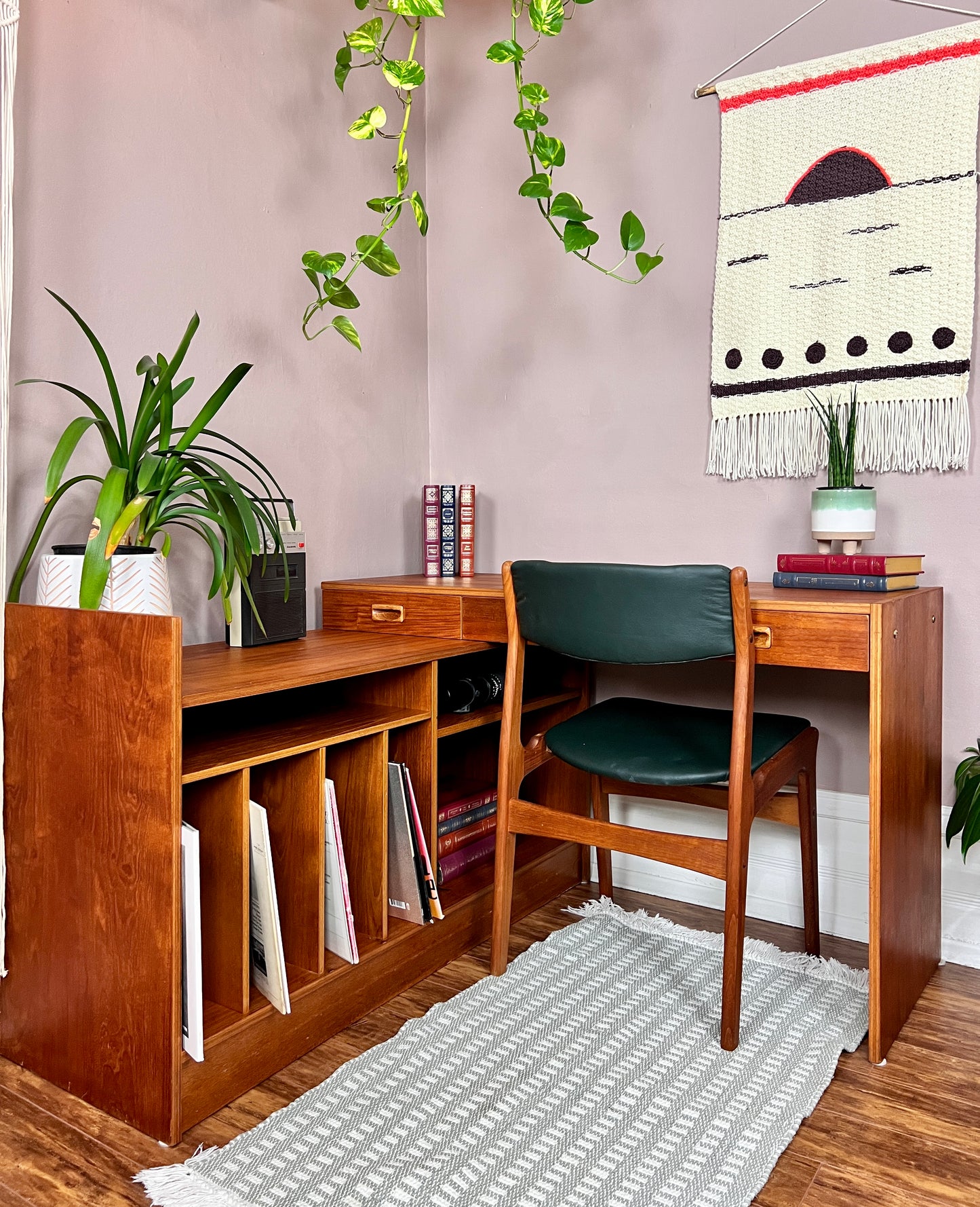 The Manuka Modular Teak Desk & Cabinet