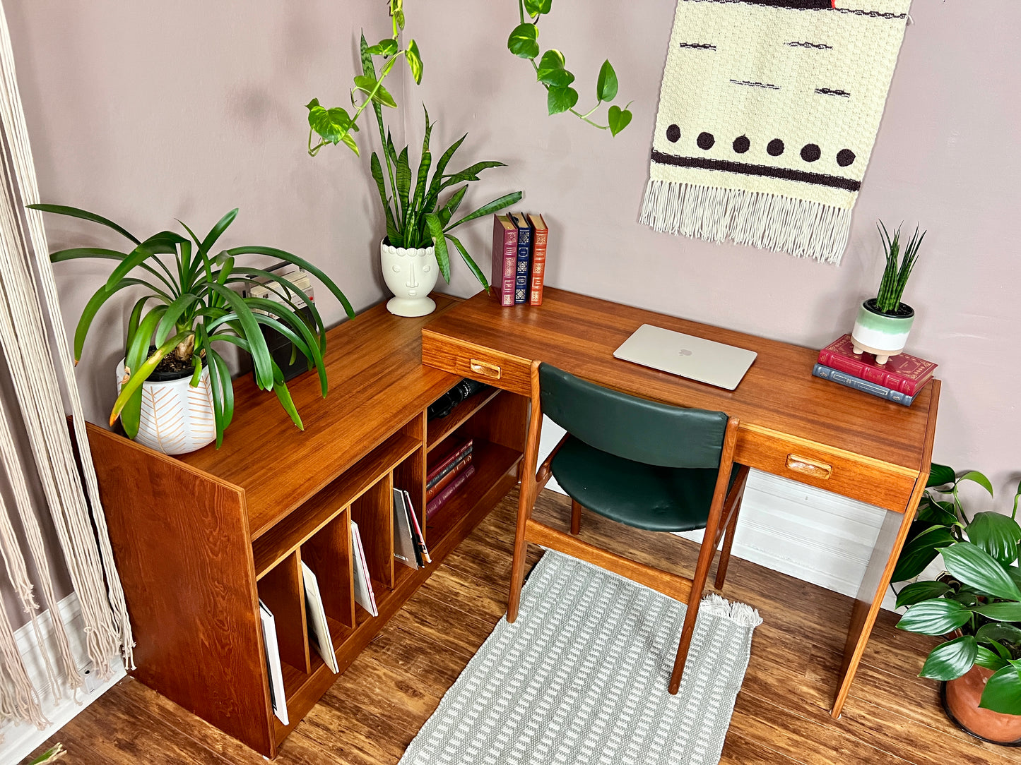 The Manuka Modular Teak Desk & Cabinet