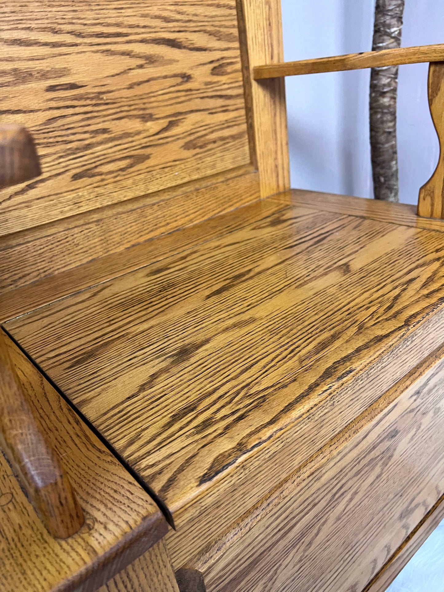 The Edmund Hall Tree Bench w/Mirror