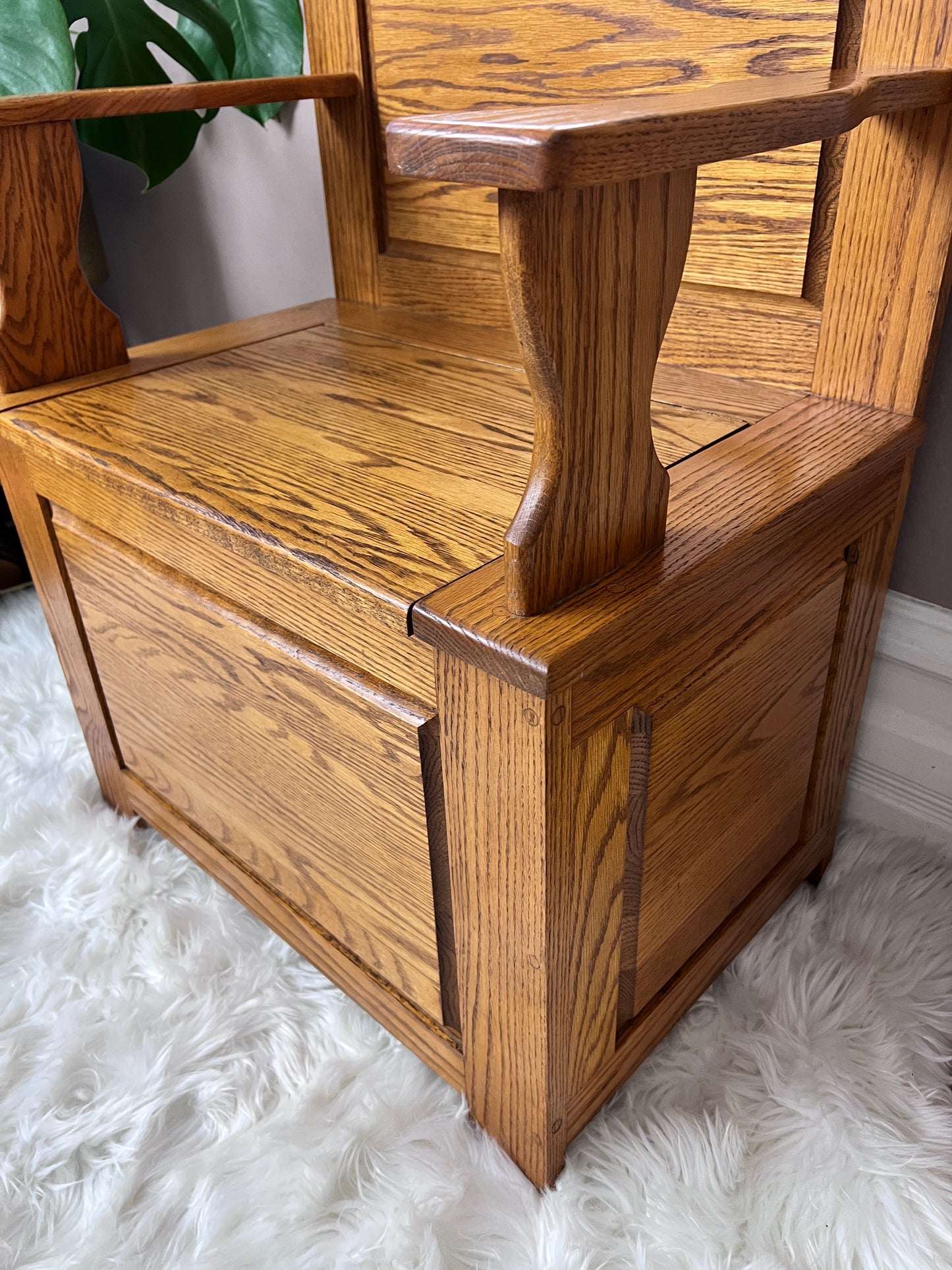 The Edmund Hall Tree Bench w/Mirror