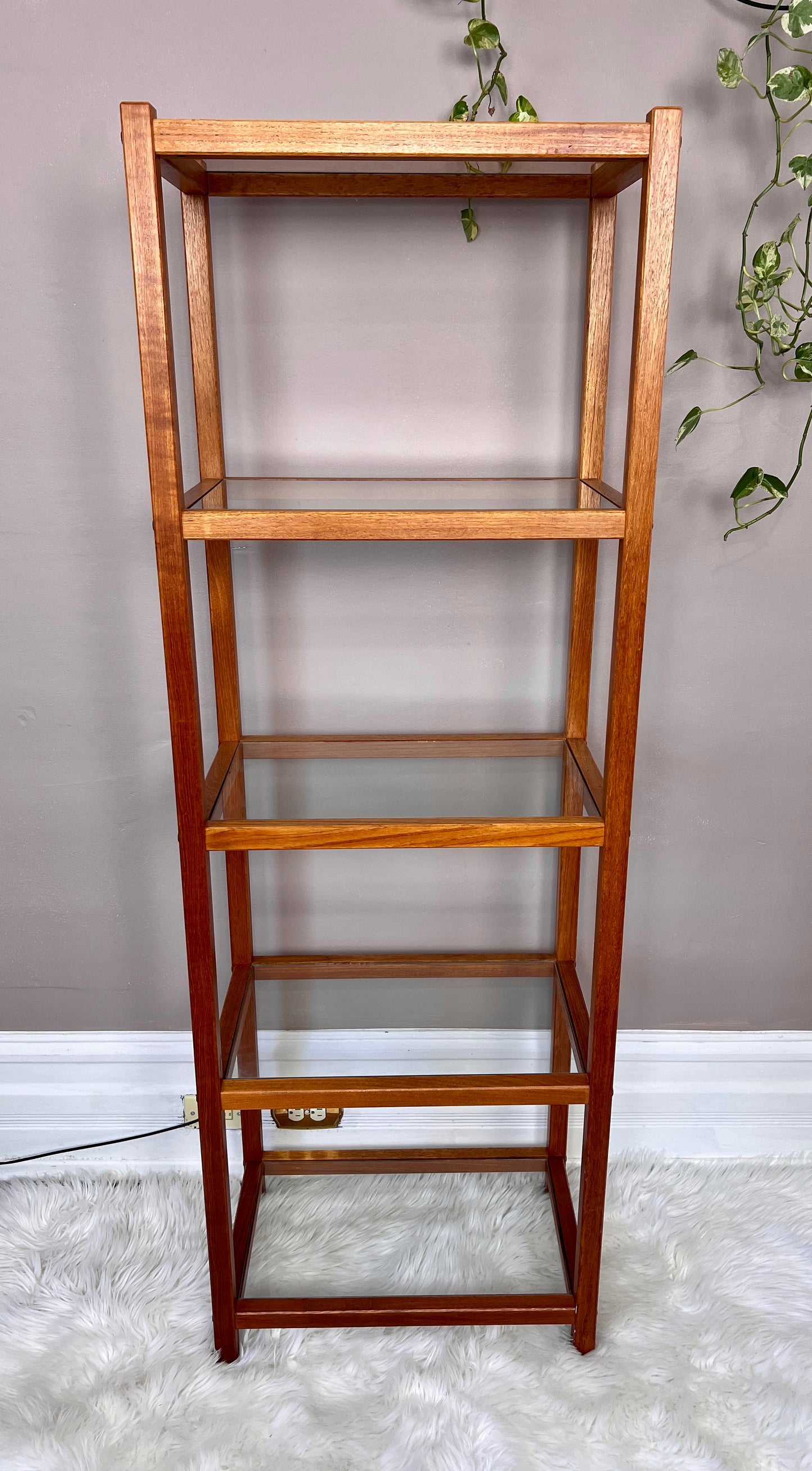 The Mikkel Teak & Glass Etagere