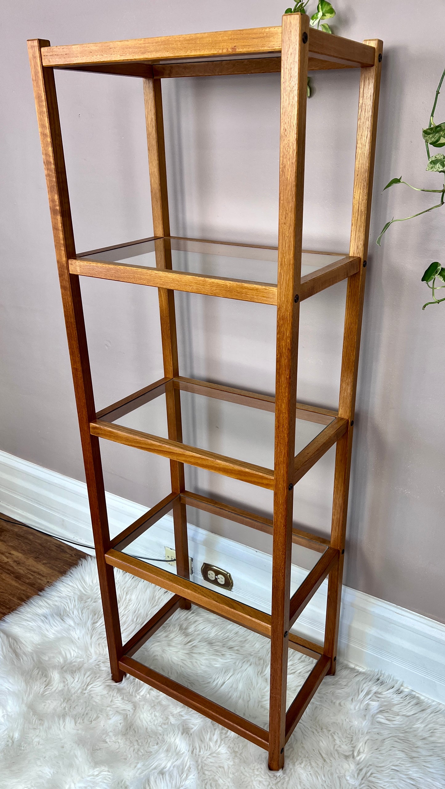 The Mikkel Teak & Glass Etagere