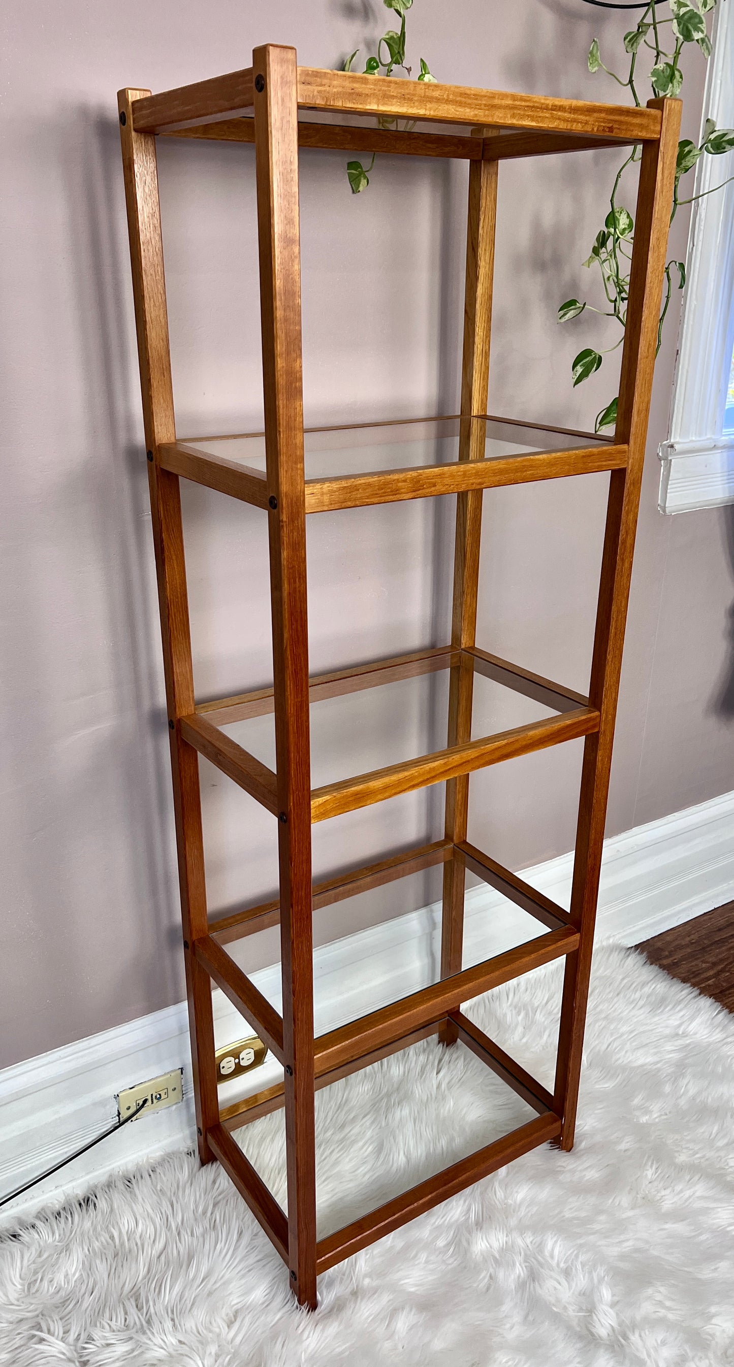 The Mikkel Teak & Glass Etagere