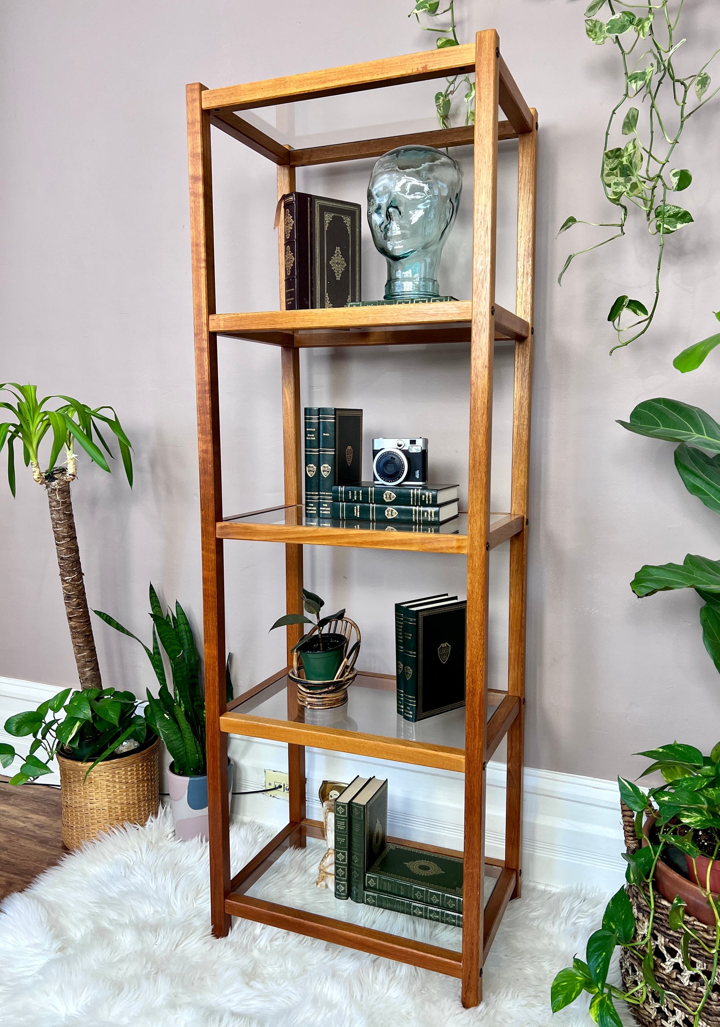 The Mikkel Teak & Glass Etagere