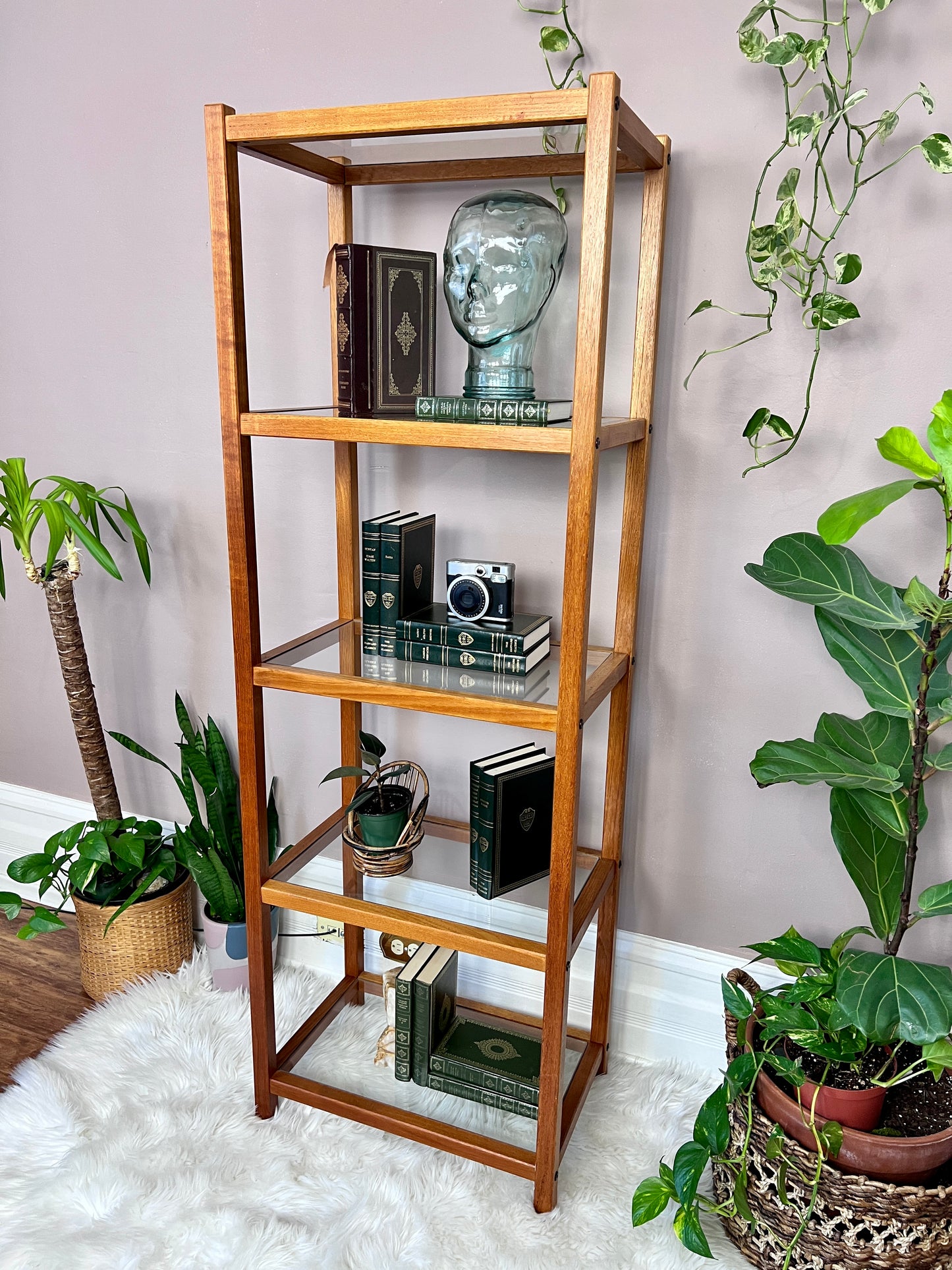 The Mikkel Teak & Glass Etagere