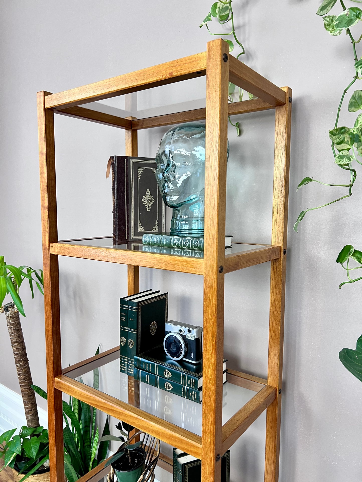 The Mikkel Teak & Glass Etagere