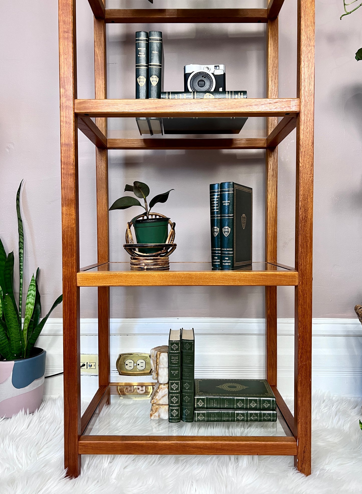 The Mikkel Teak & Glass Etagere