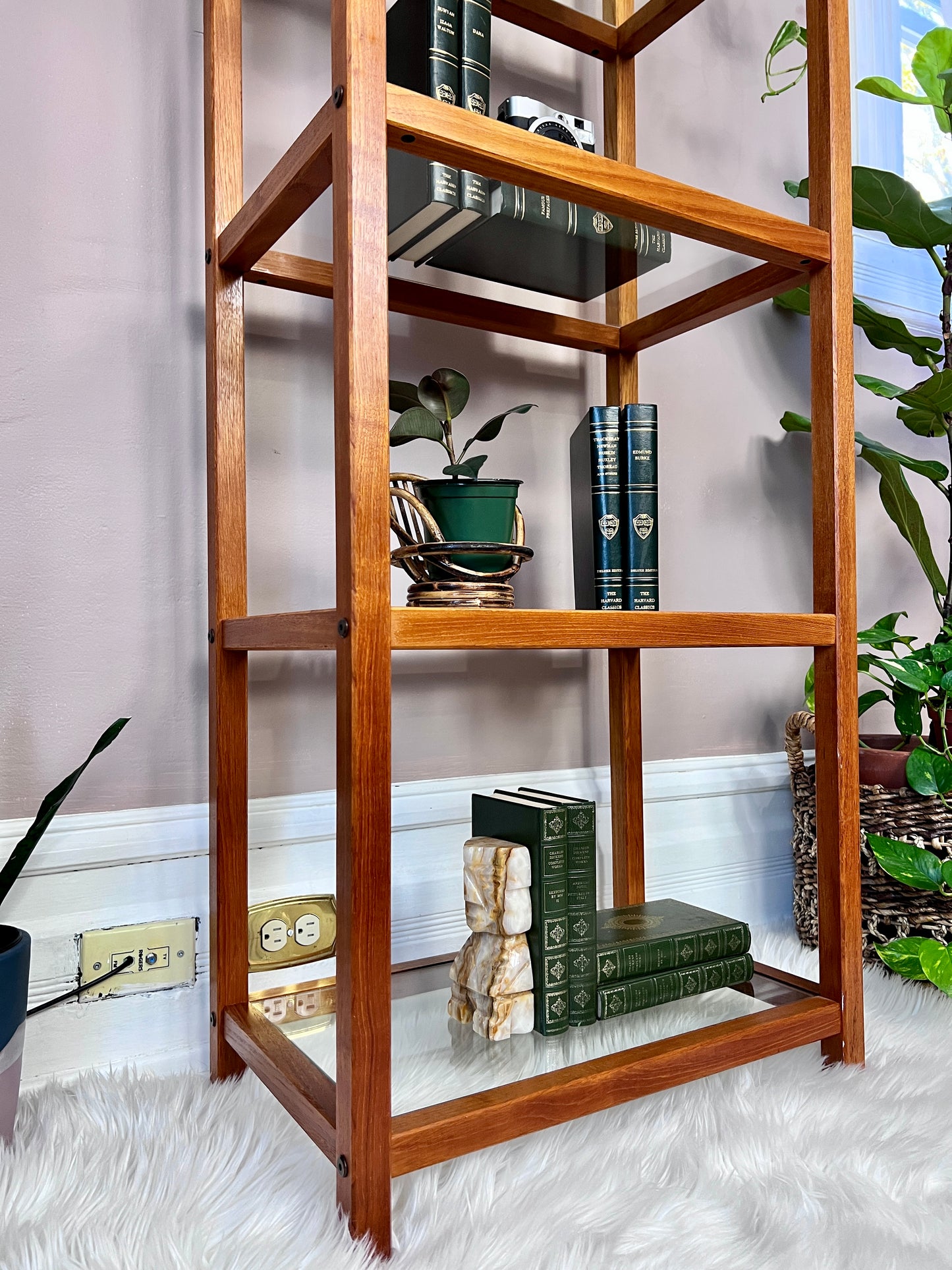 The Mikkel Teak & Glass Etagere