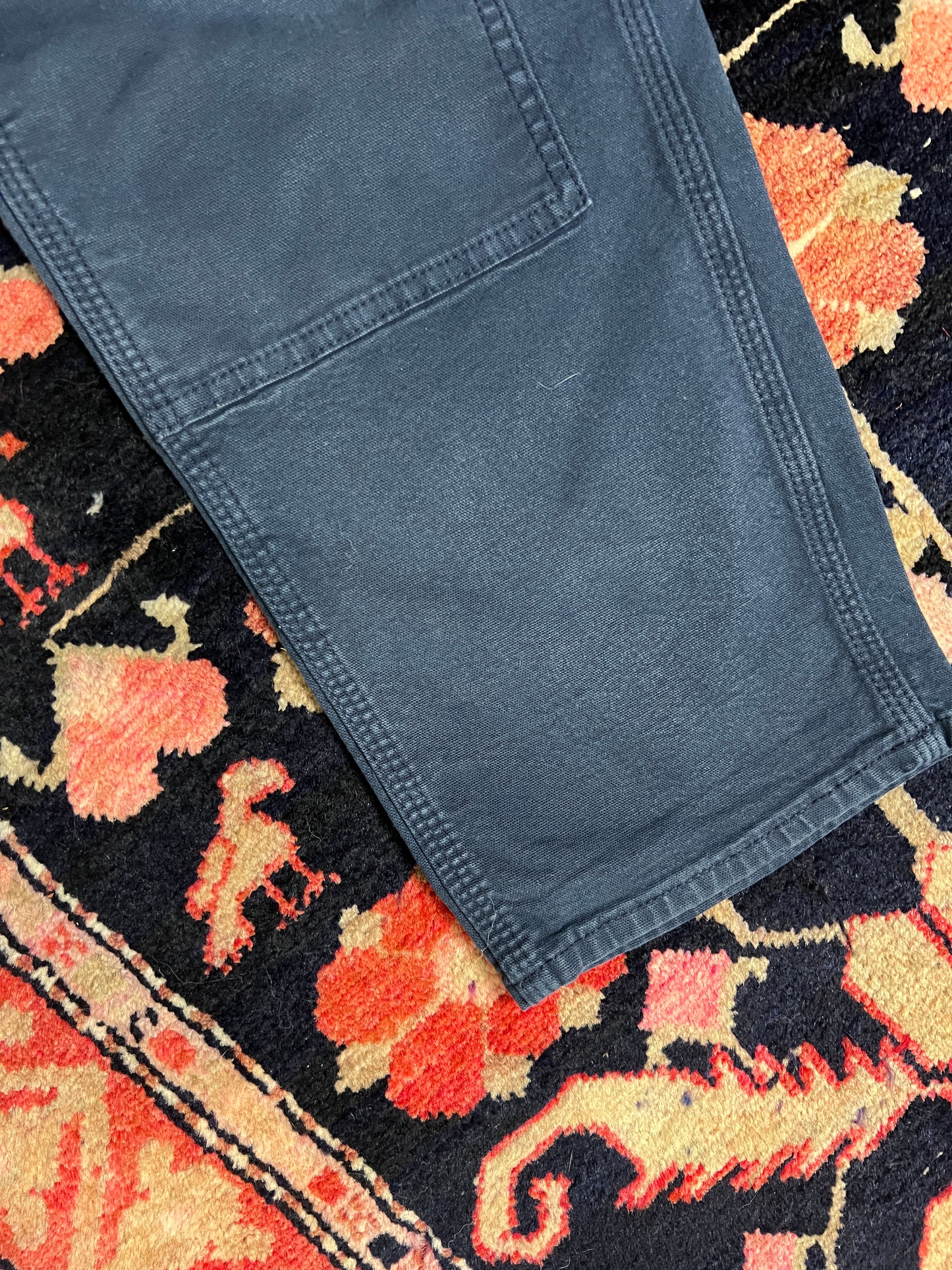 Navy Double Knee Carpenter Pants