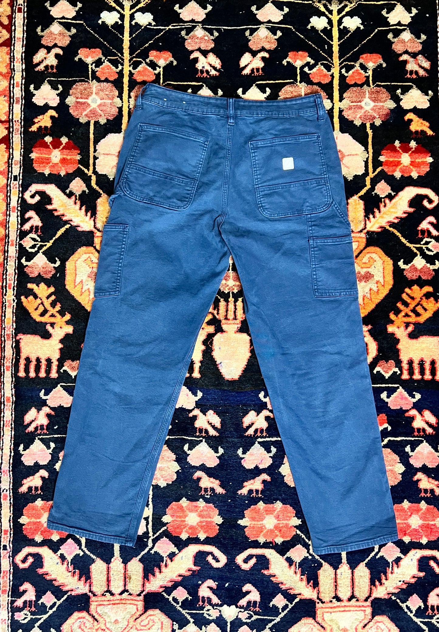 Navy Double Knee Carpenter Pants