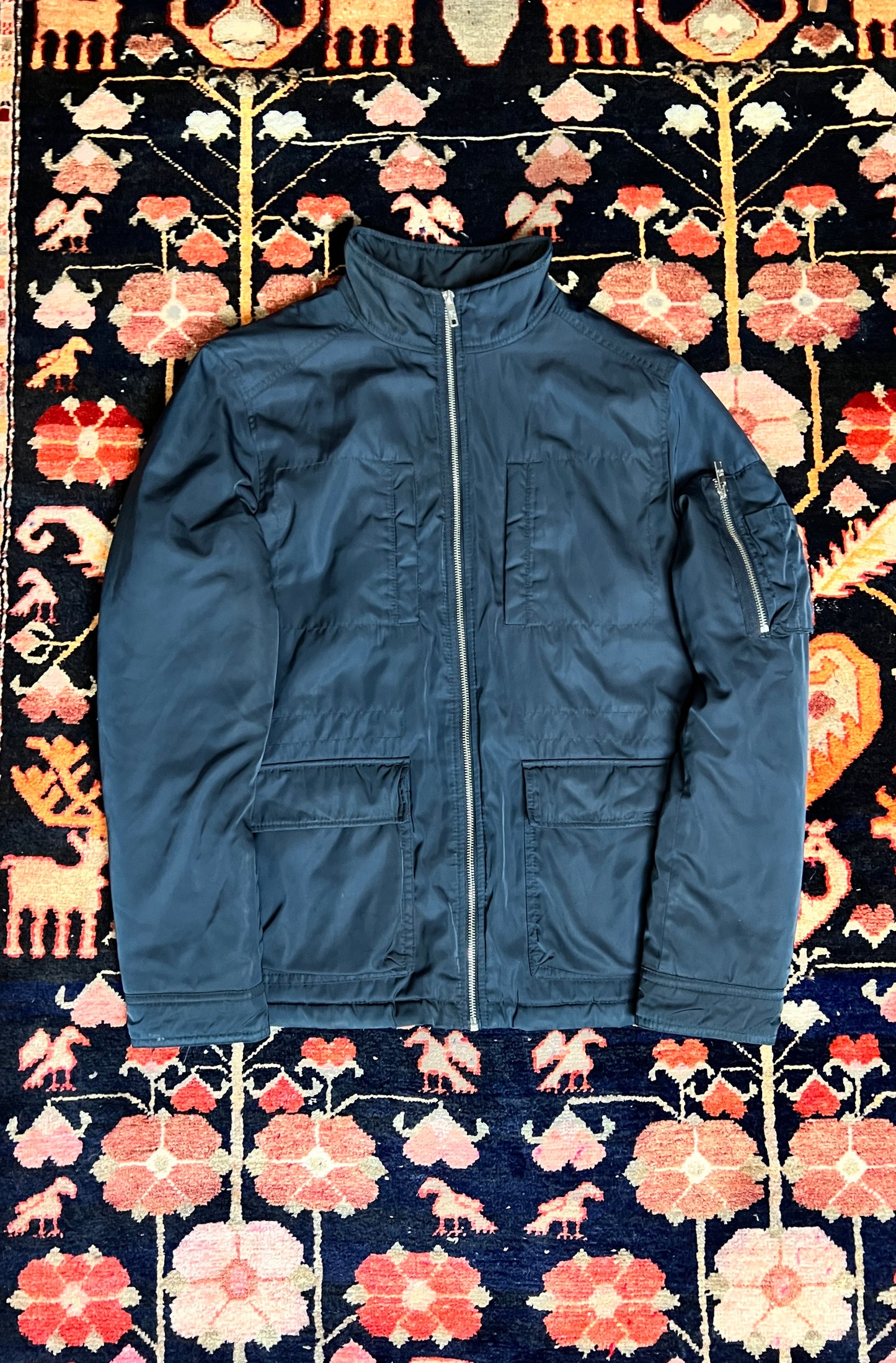 Navy Nylon Army Jacket