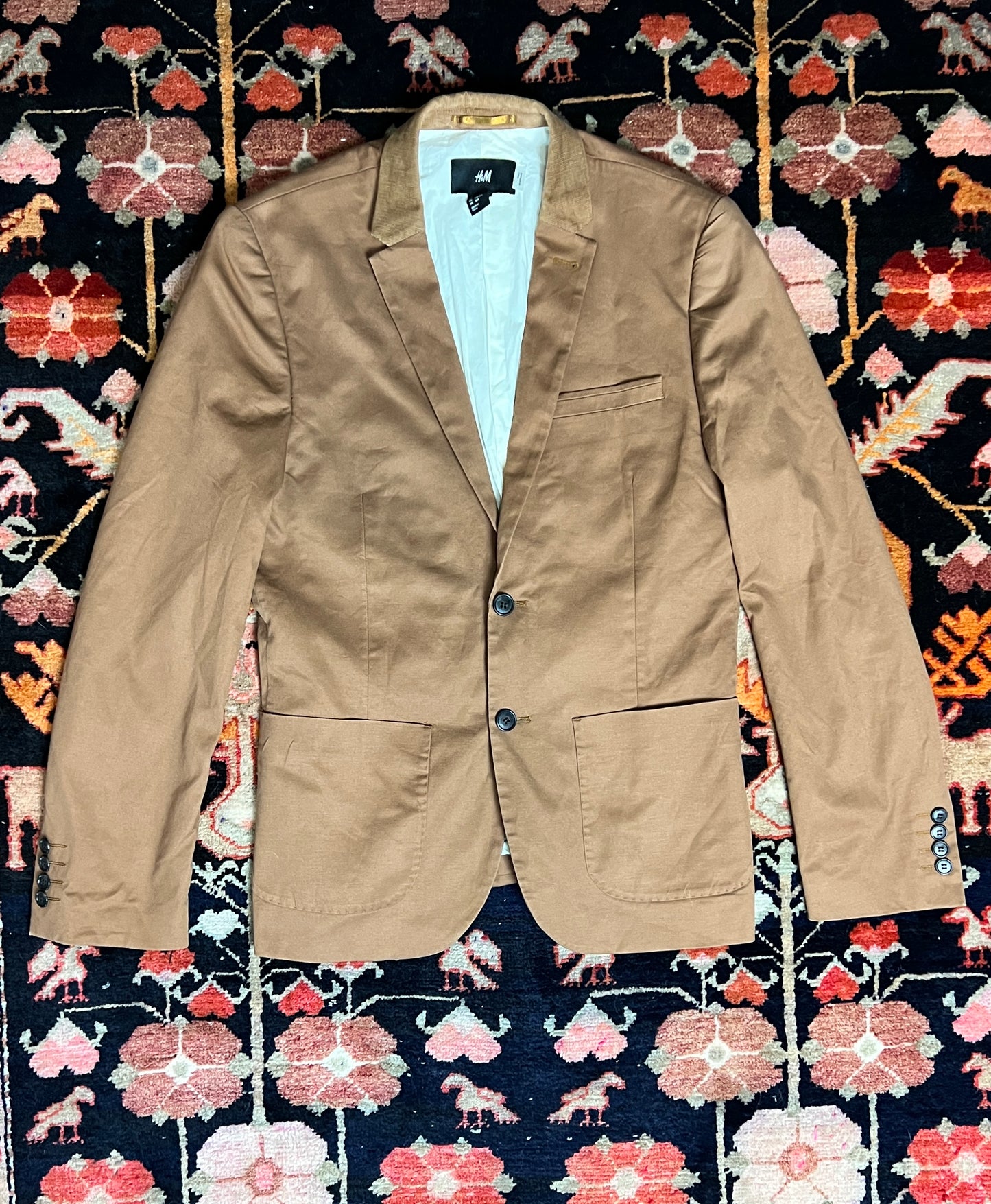 Corduroy Collar Blazer
