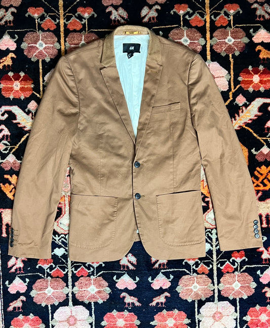 Corduroy Collar Blazer