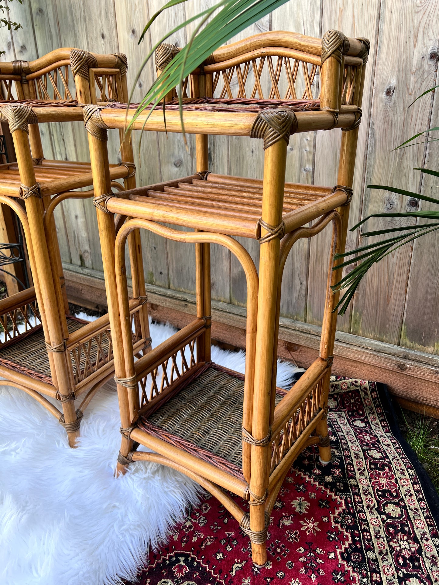 The Casablanca Rattan Side Tables