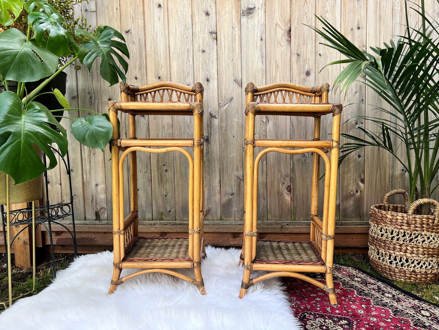 The Casablanca Rattan Side Tables
