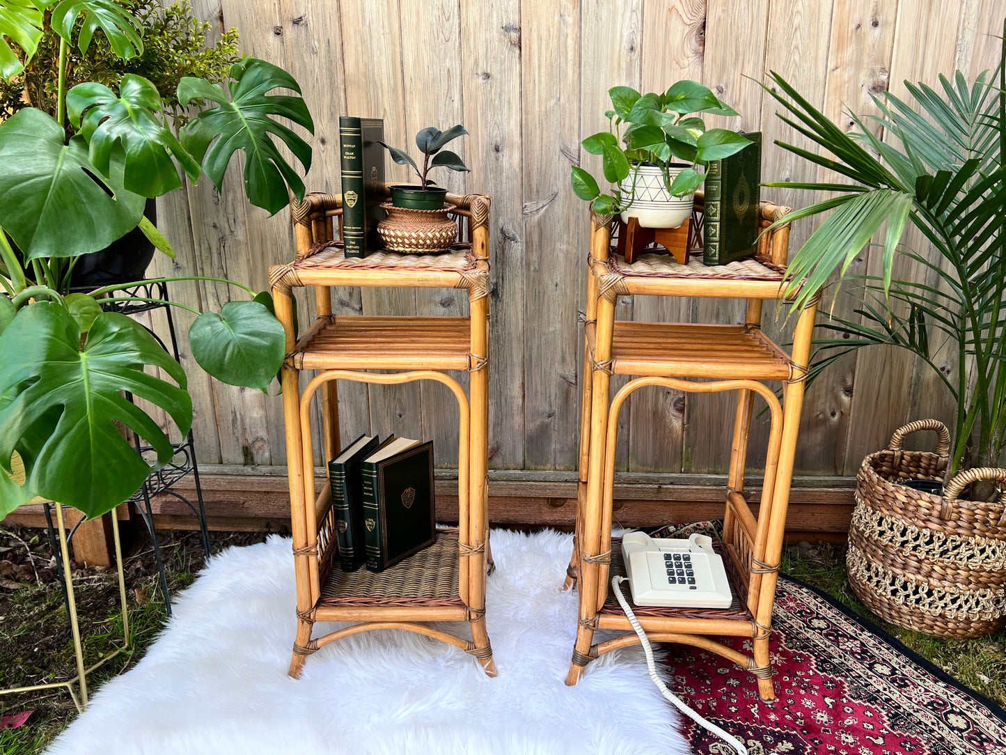The Casablanca Rattan Side Tables