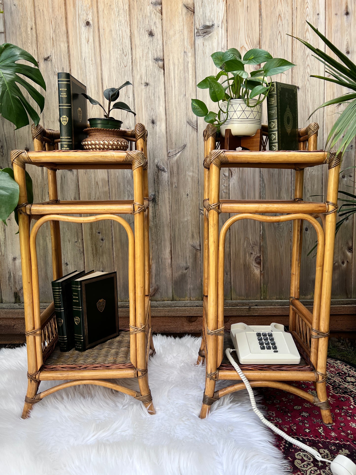 The Casablanca Rattan Side Tables