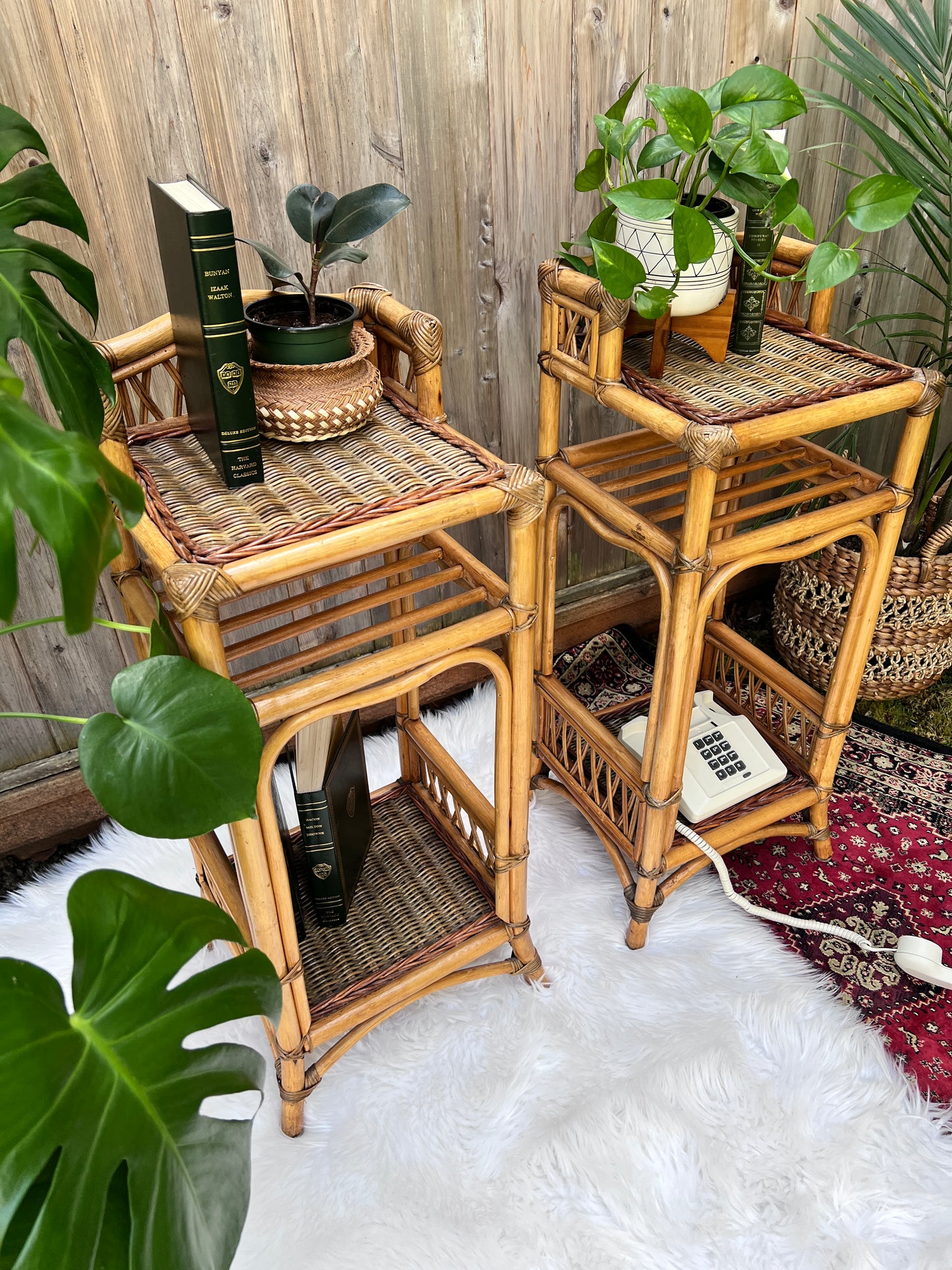The Casablanca Rattan Side Tables