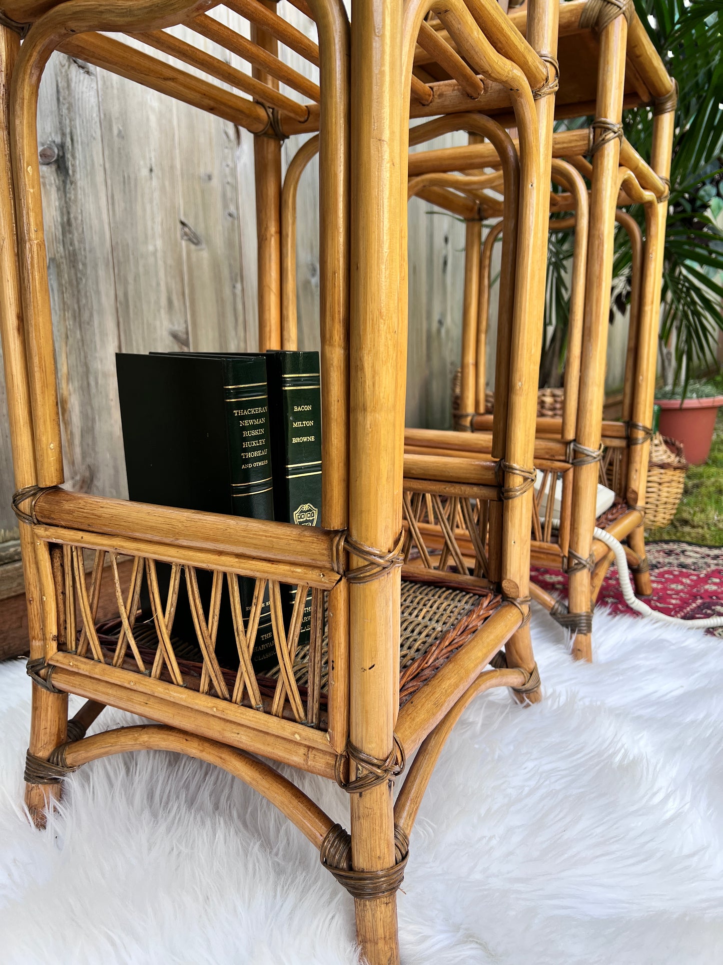 The Casablanca Rattan Side Tables