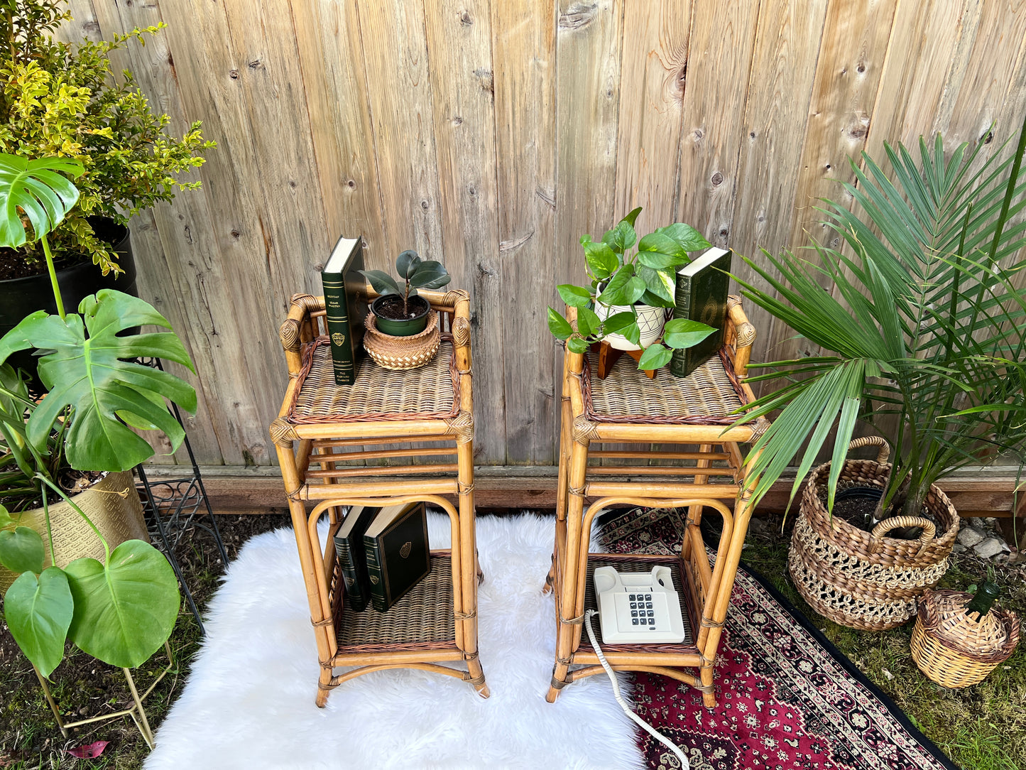The Casablanca Rattan Side Tables