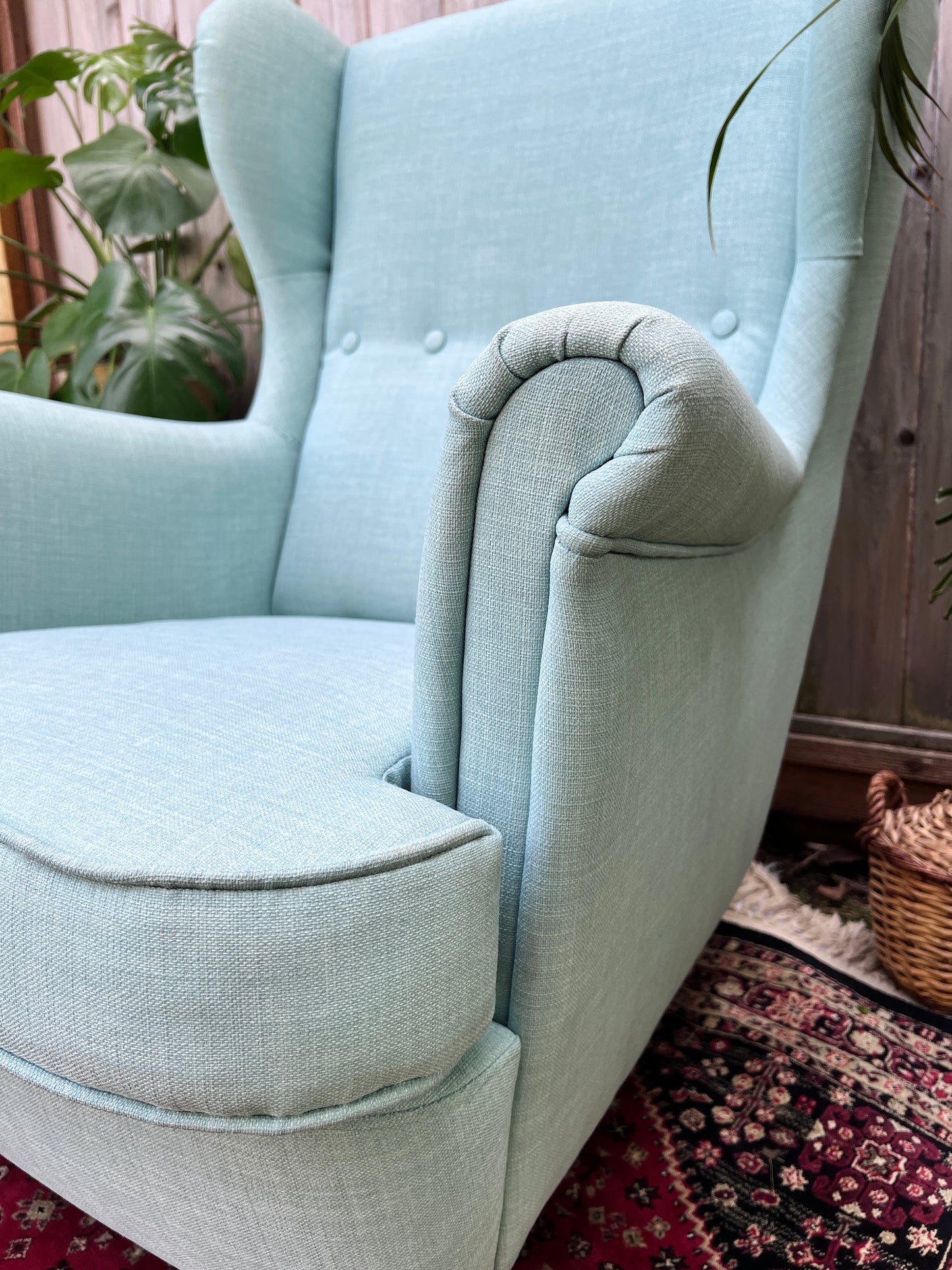 The Strandmon Armchair & Ottoman
